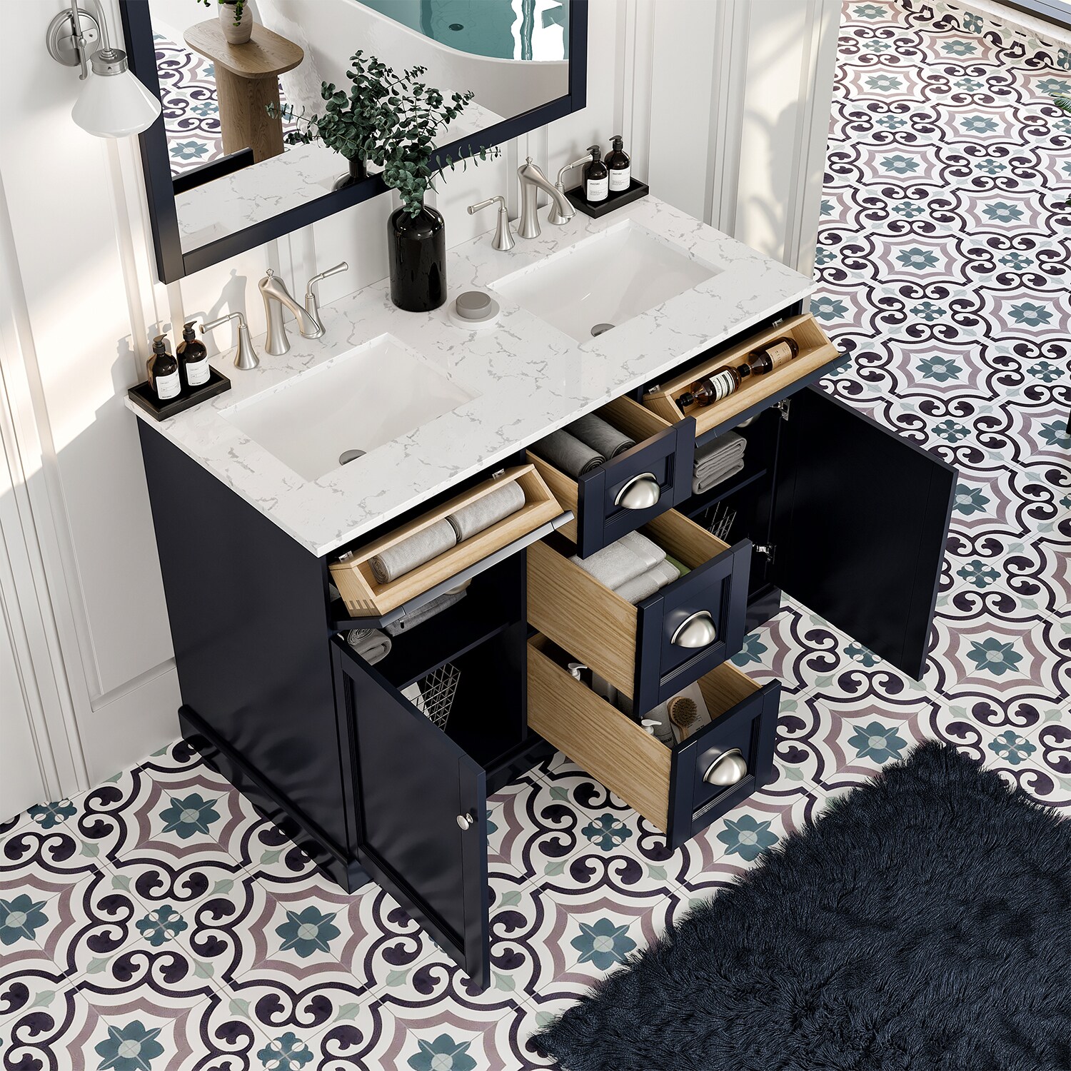 Eviva EVVN666-48CGR-DS Bath-Vanity-Combo - View #4