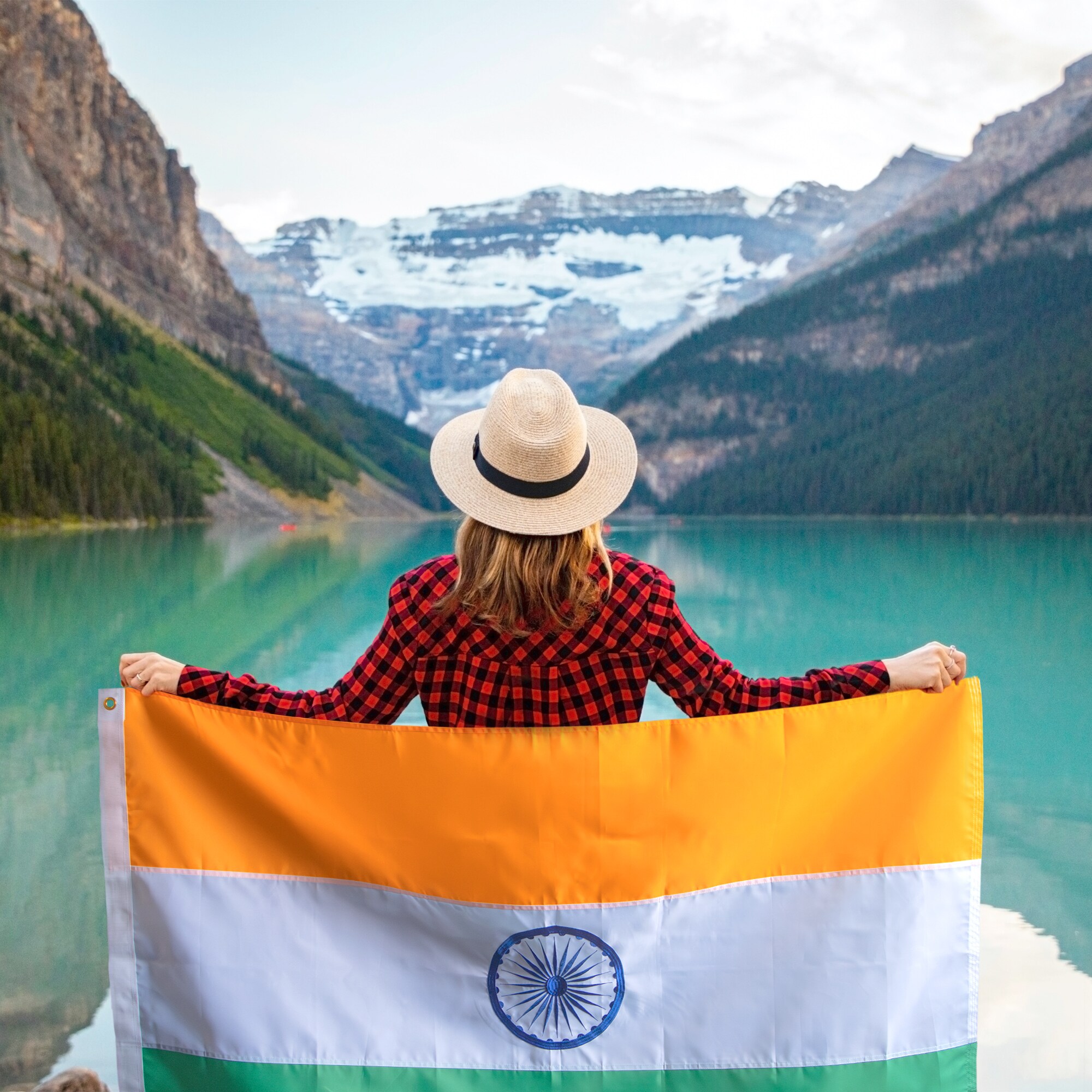 EverStrong 3x5 Feet Embroidered Nylon India Flag