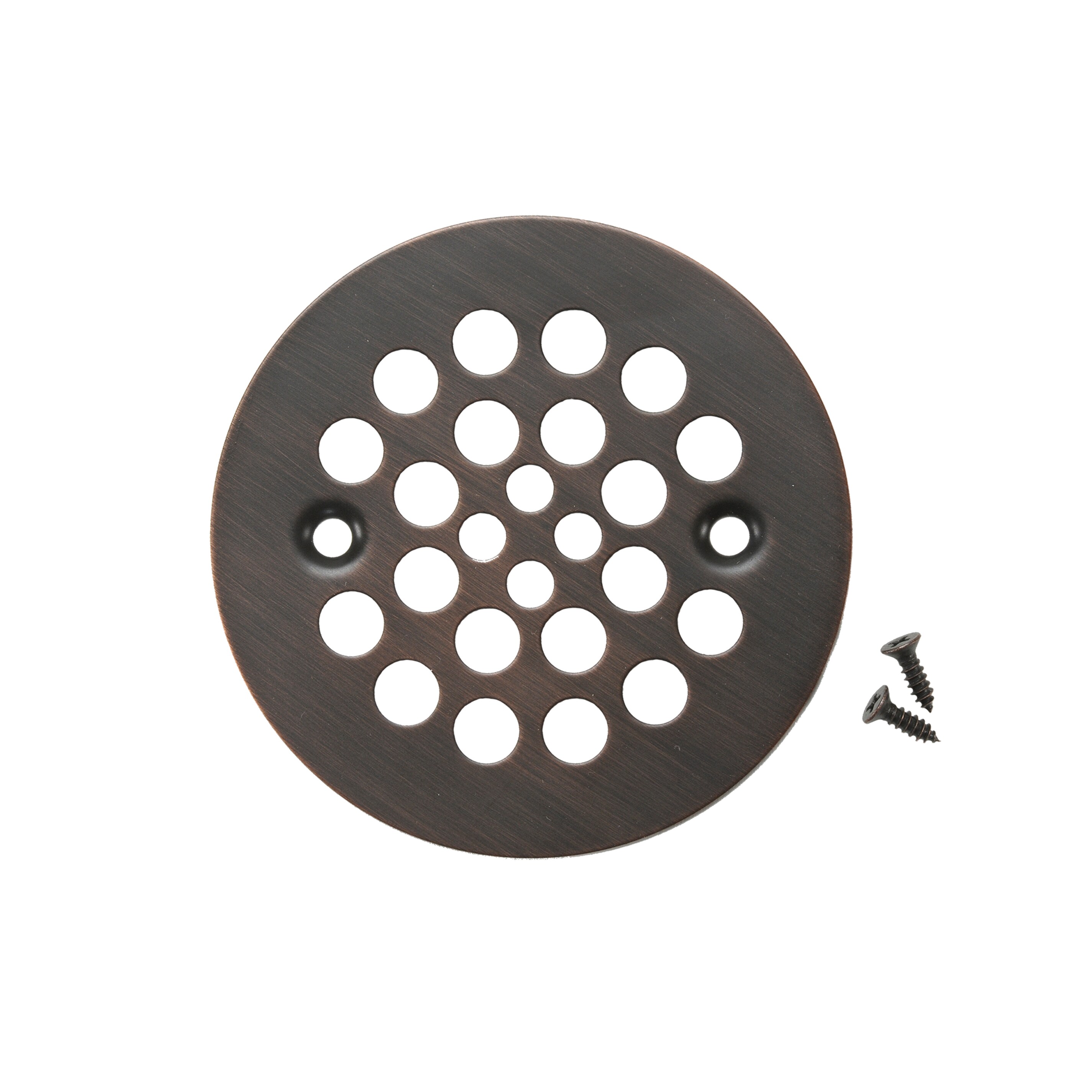 4-1/4 in. Round Snap-In Polished Brass Shower Drain Cover