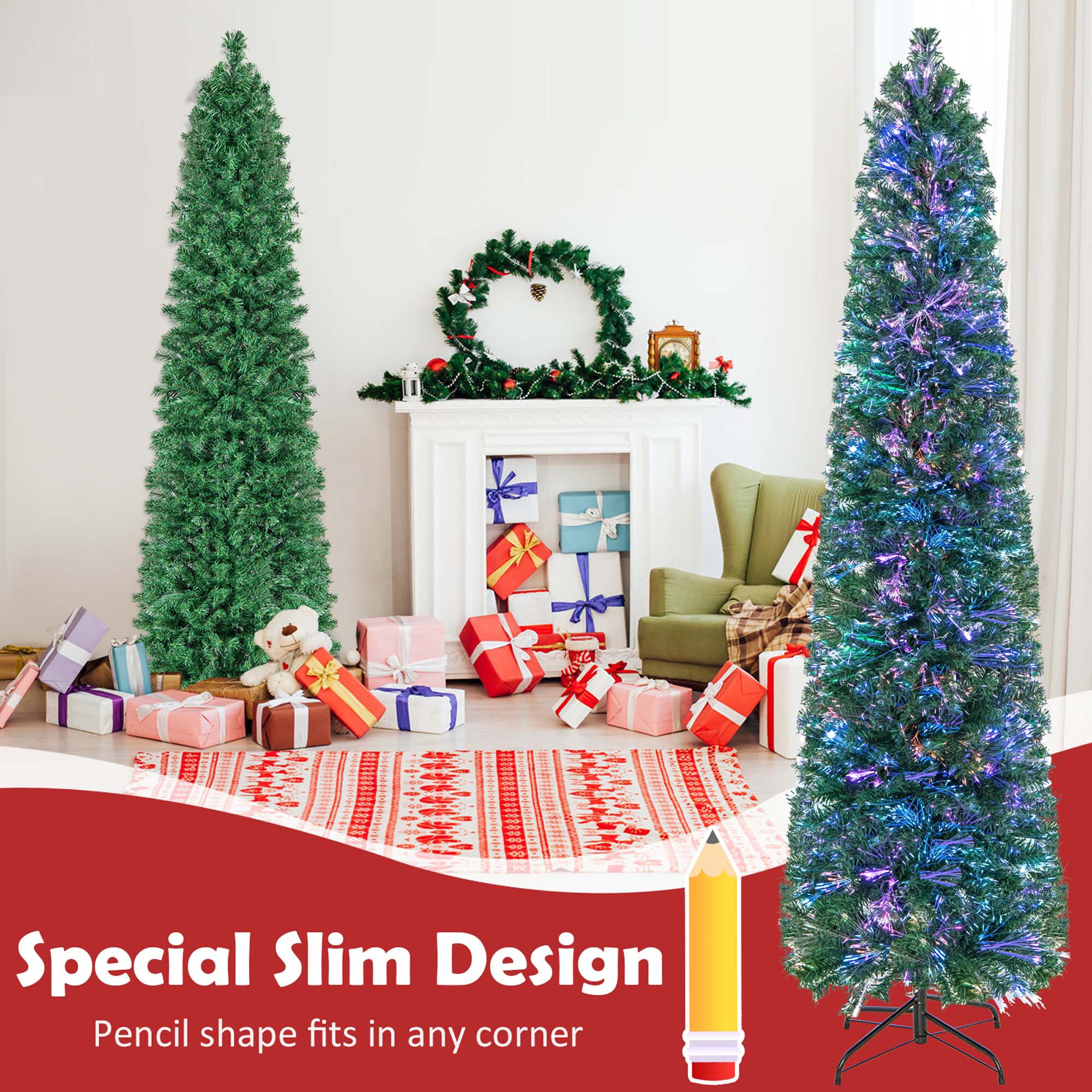 Costway LWS00703 Artificial-Christmas-Trees - View #3