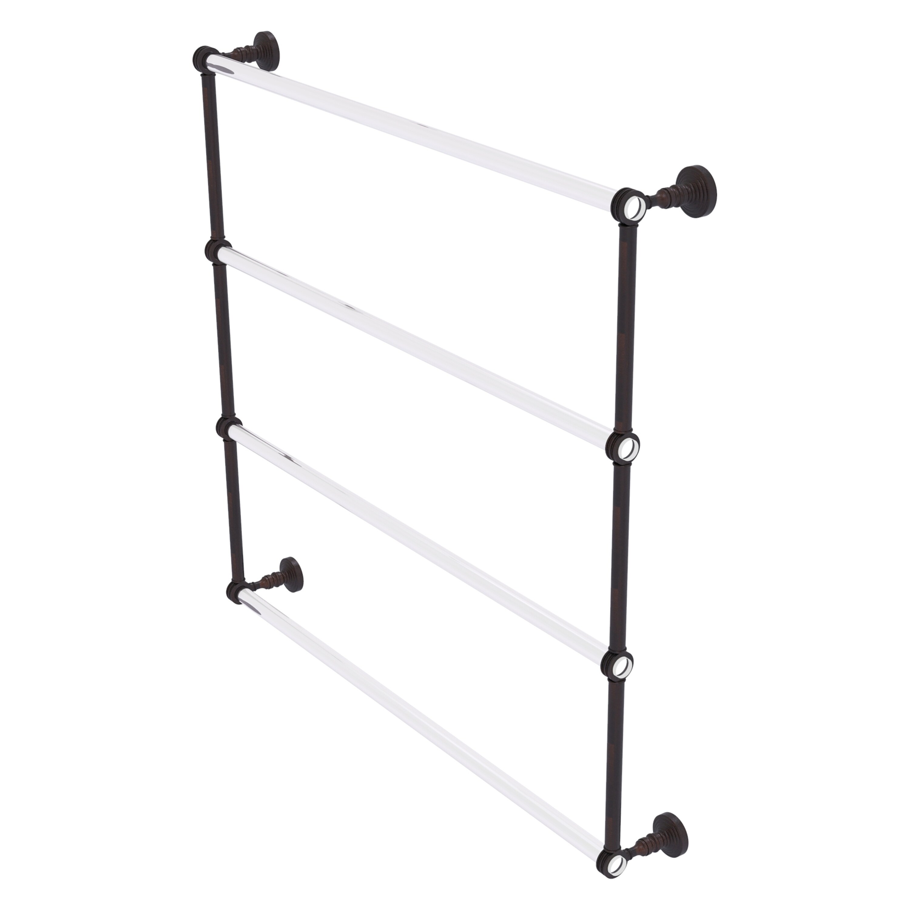 Allied Brass PG-28D-36-VB Pacific Grove 36-in double Venetian Bronze Wall mount 4-tier Towel Bar