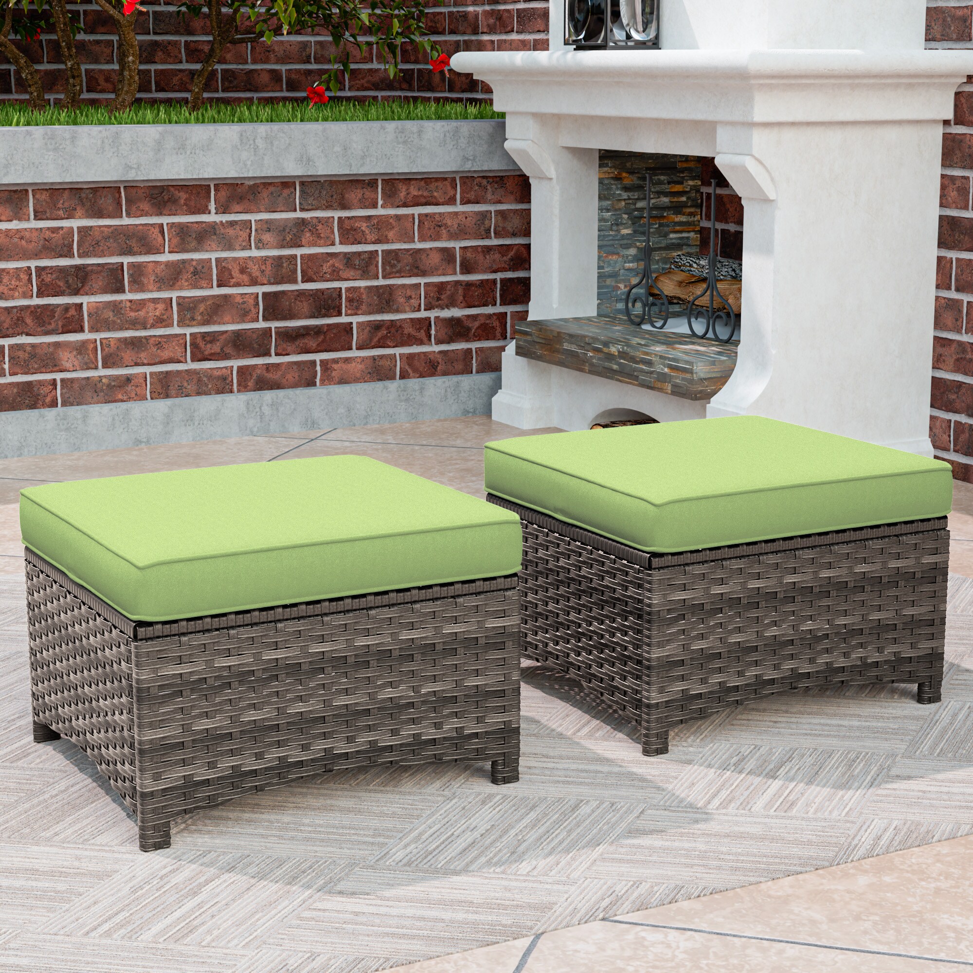 Gardenbee HGL-M74-GRN Stools-Ottomans - View #5