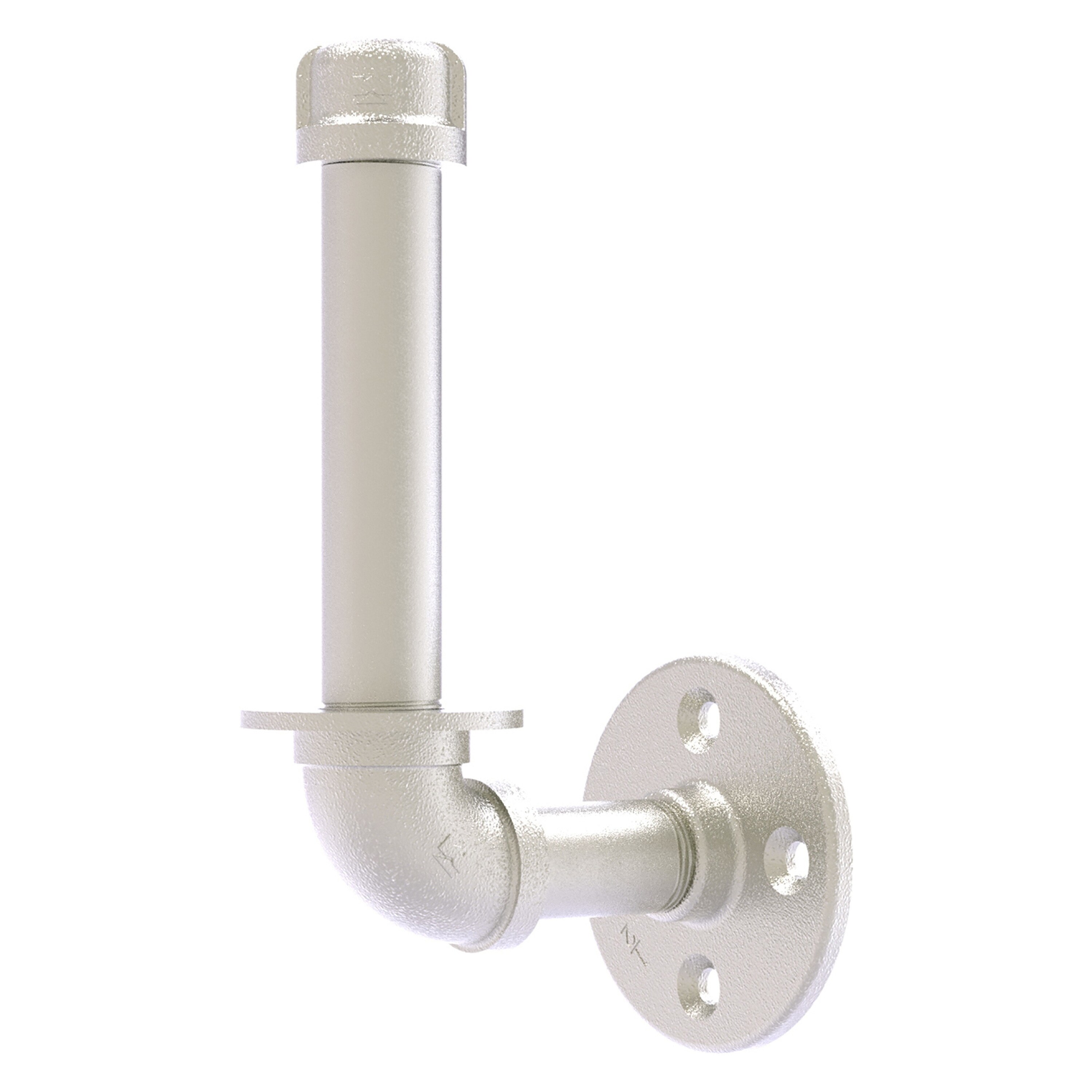 Allied Brass P-110-UPTP-SN Pipeline Satin Nickel Wall mount Single post Toilet Paper Holder 1 -Rolls with Storage
