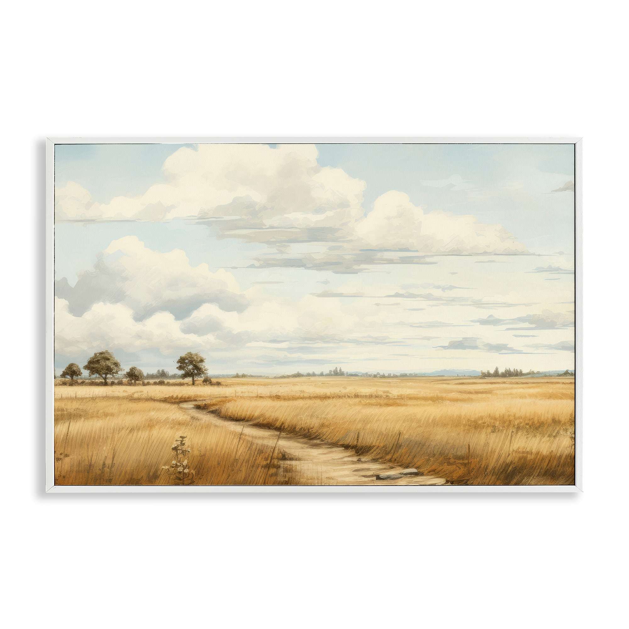 Stupell Industries BT-790-WFR-20X30 Path Through Vast Grassland Framed Giclee design by LSR Creative Studio