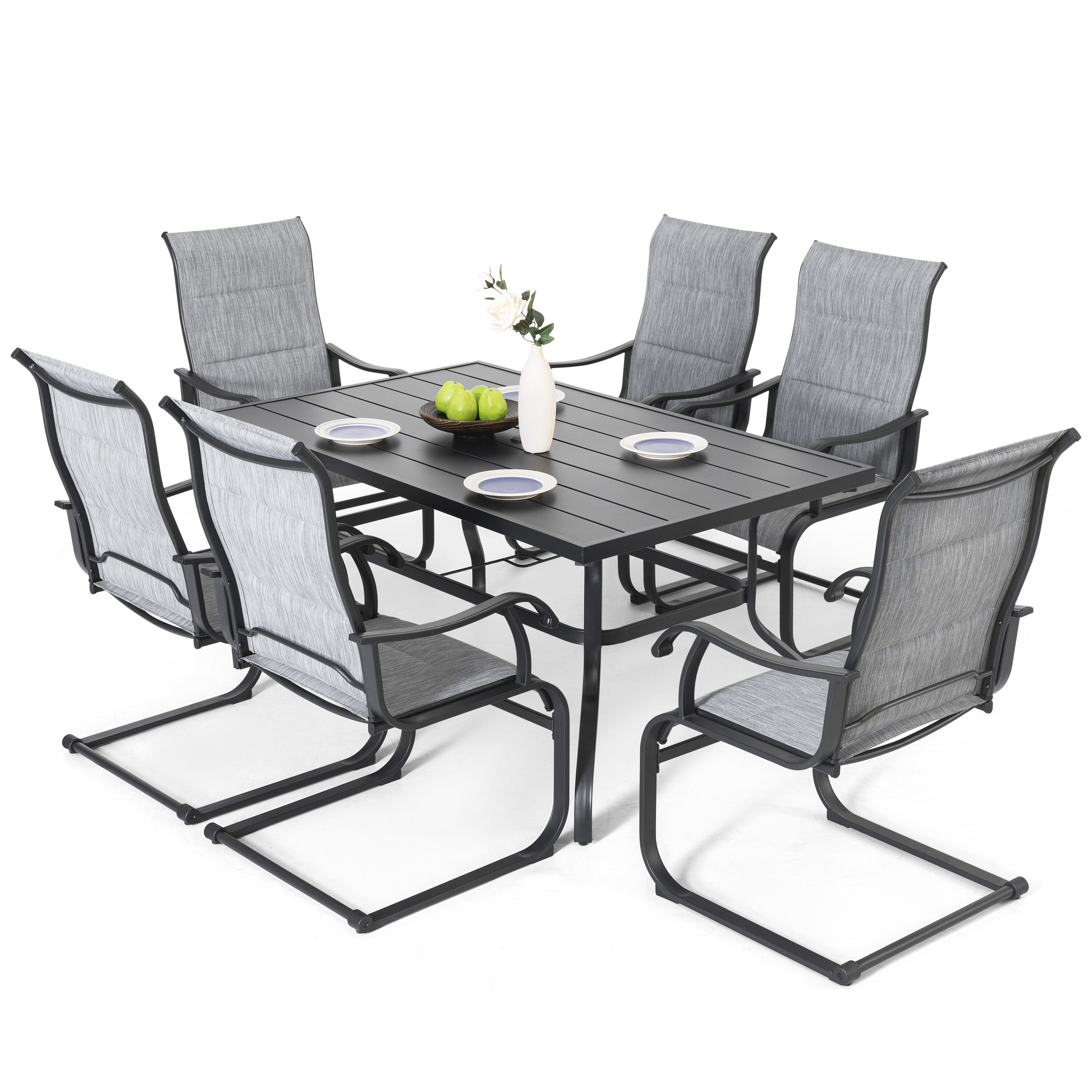 Nuu Garden SD006-T3BK Patio-Dining-Sets - View #2