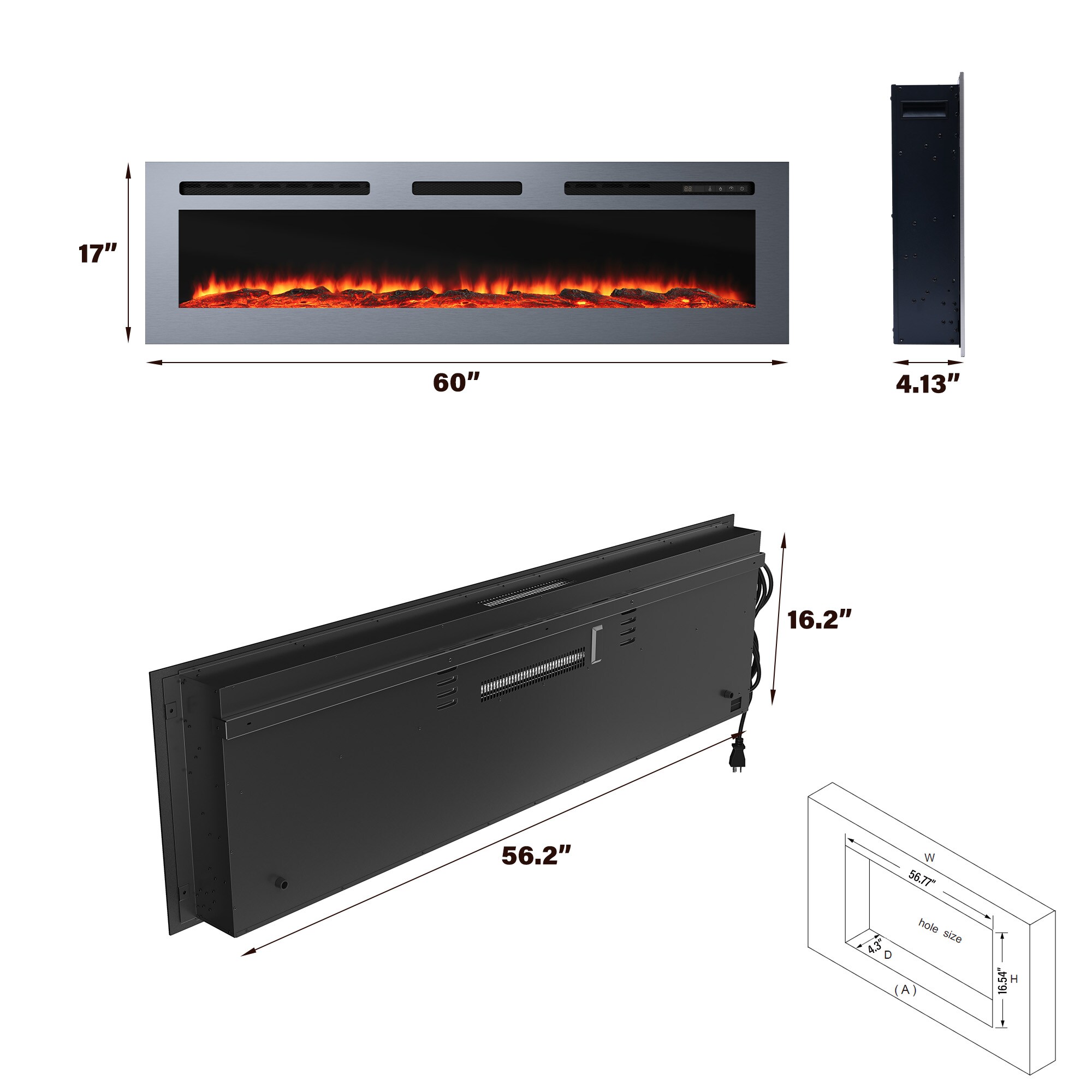 Mondawe MO-CB74715 Electric-Fireplaces - View #12