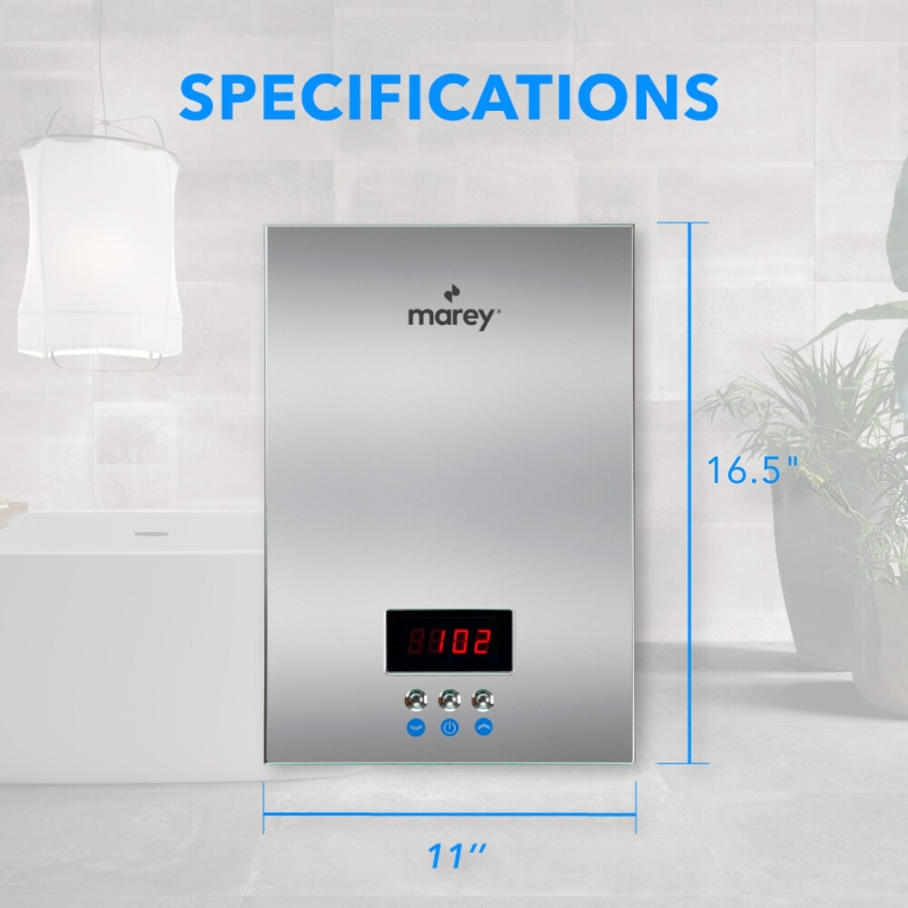 MAREY ECO 220-Volt 18-kW 4-GPM Tankless Electric Water Heater in the Water  Heaters department at Lowes.com