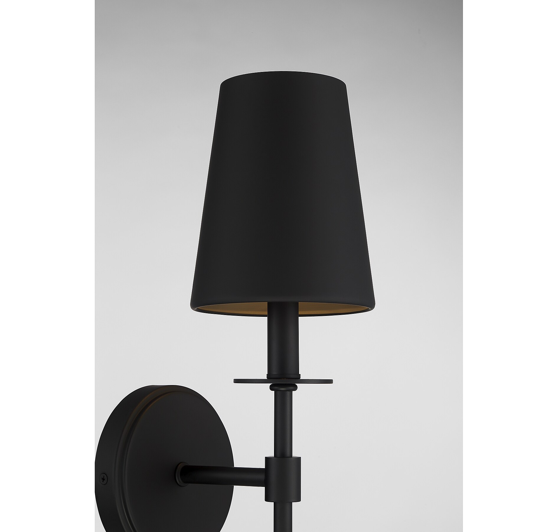 Lola Matte Black Vintage Dimmable Direct Wired Sconce