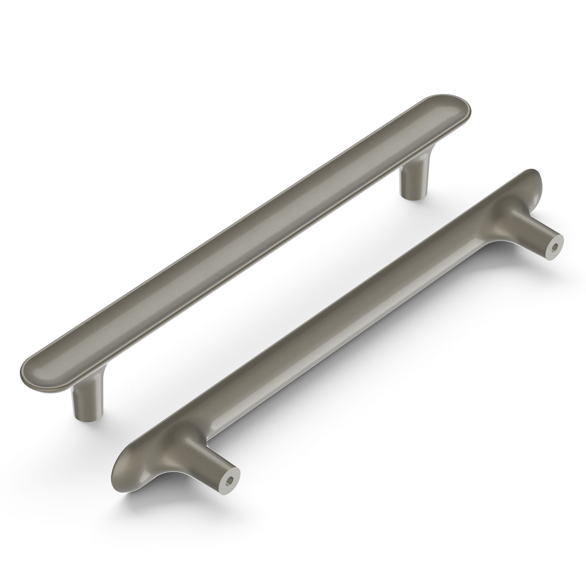 Hickory Hardware H078781SN Maven 6-5/16-in , 160mm Center to Center Satin Nickel Rectangular Handle