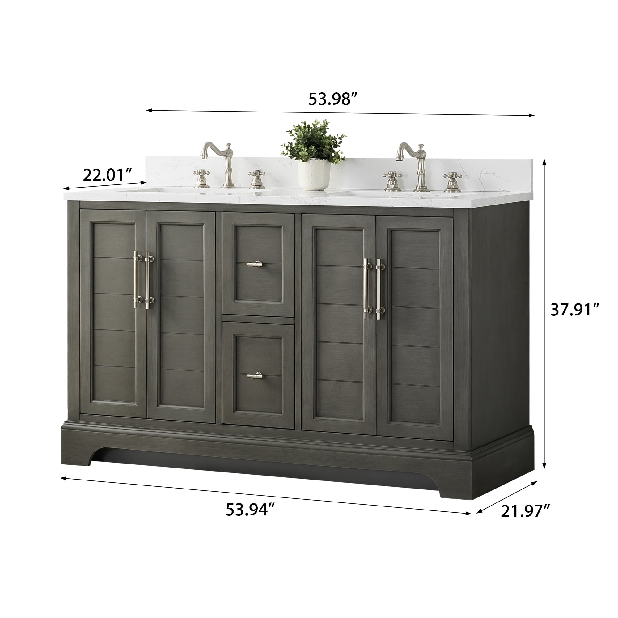Vanity Art VA5054-SG Bath-Vanity-Combo - View #11
