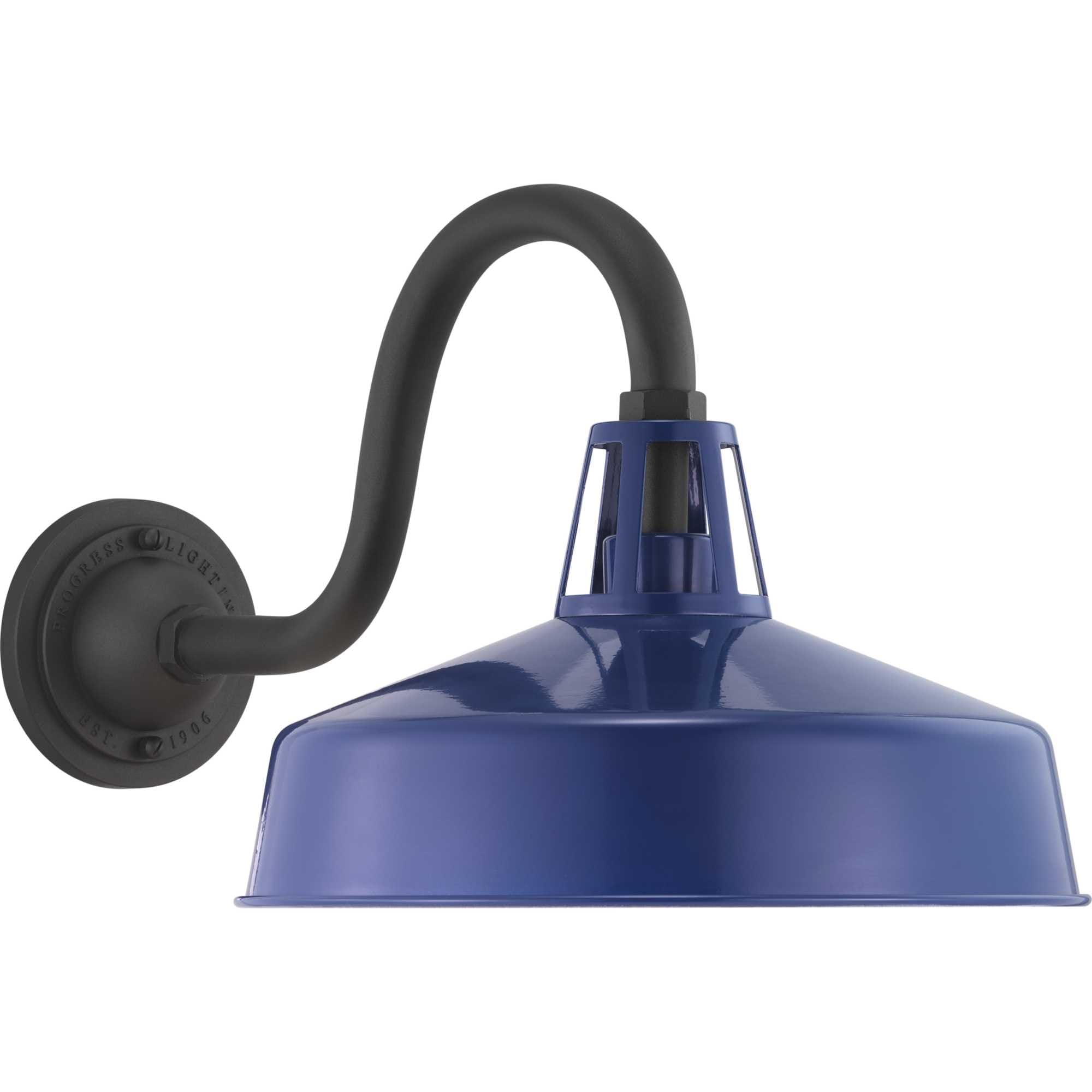 Progress Lighting P560091-091 Cedar Springs 1 -Light 11.25-in H Blue Hardwired Outdoor Wall Light