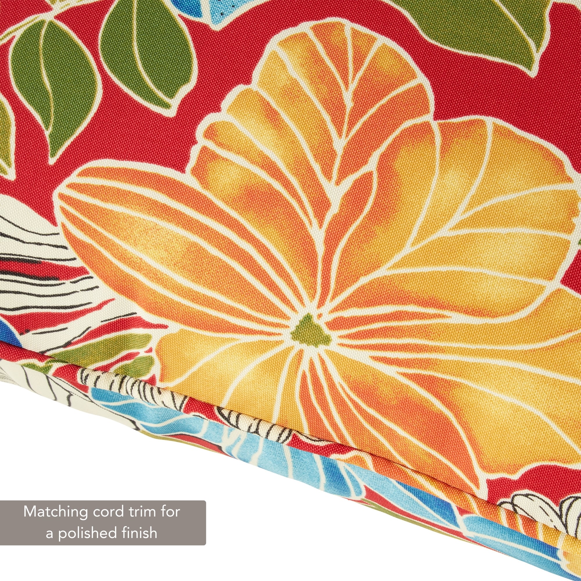 Greendale Home Fashions OC7820-ALOHA-RED Patio-Furniture-Cushions - View #5