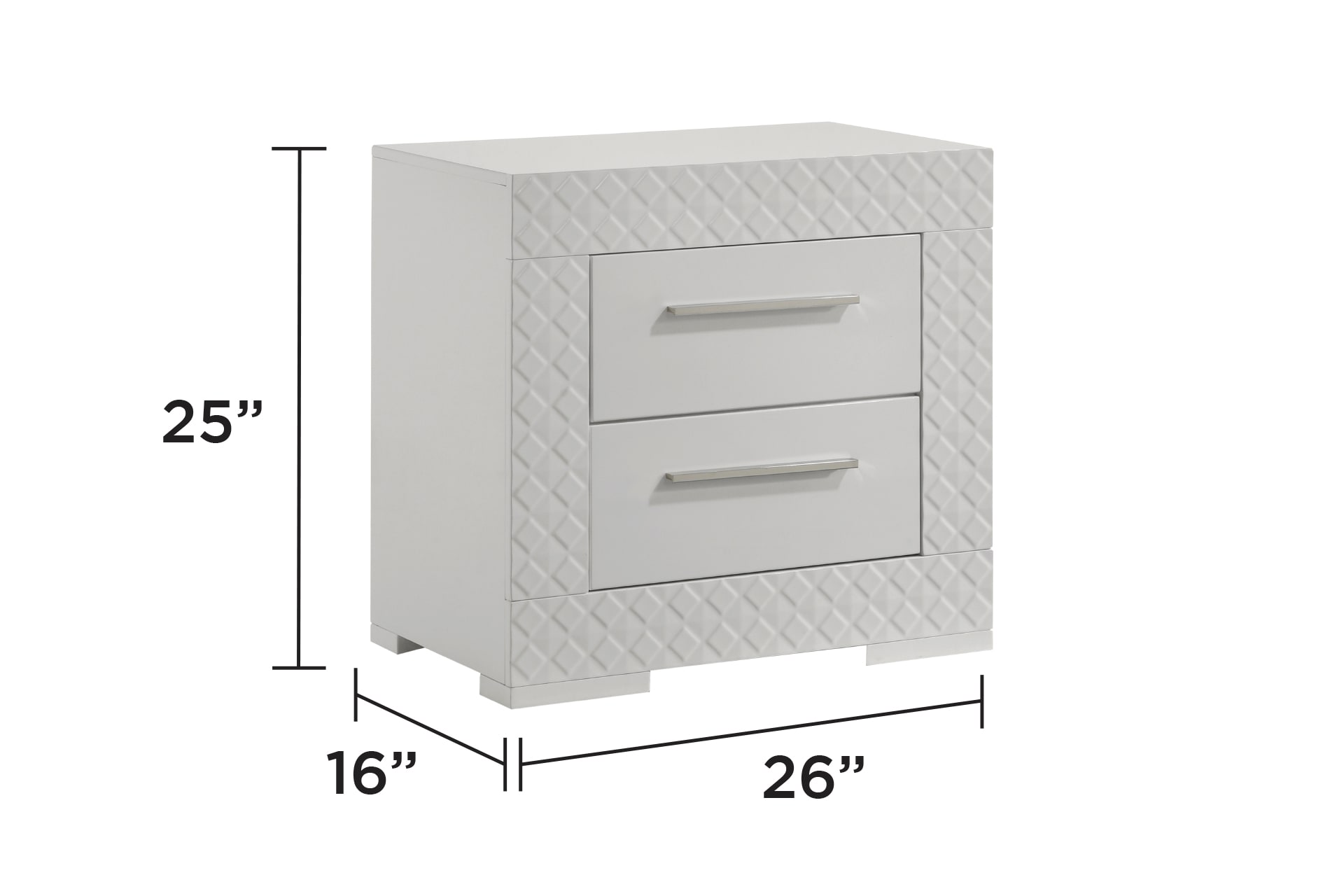 GLANZEND 6514TL645 nightstands - View #2