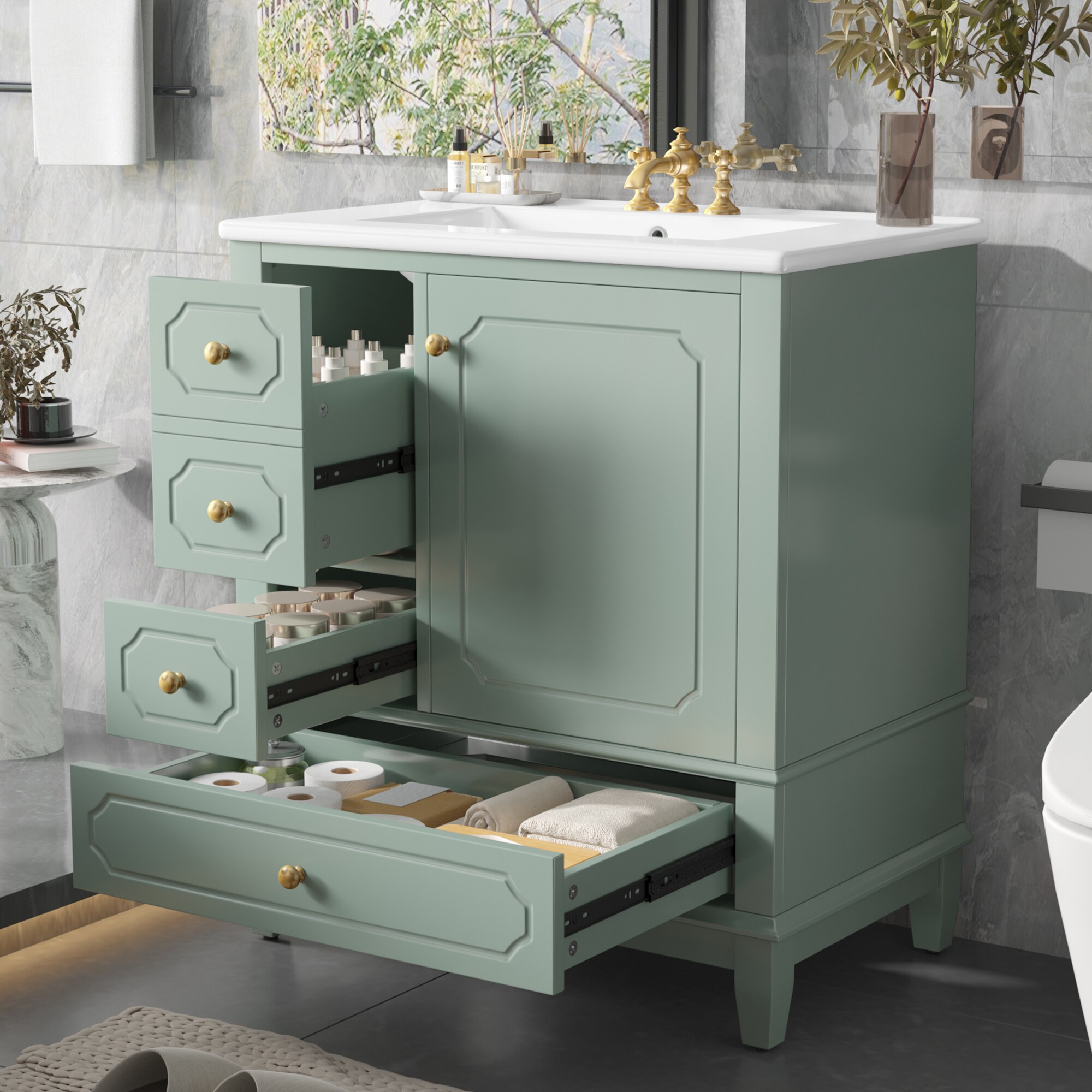 WELLFOR CBY-P296569F Bath-Vanity-Combo - View #4