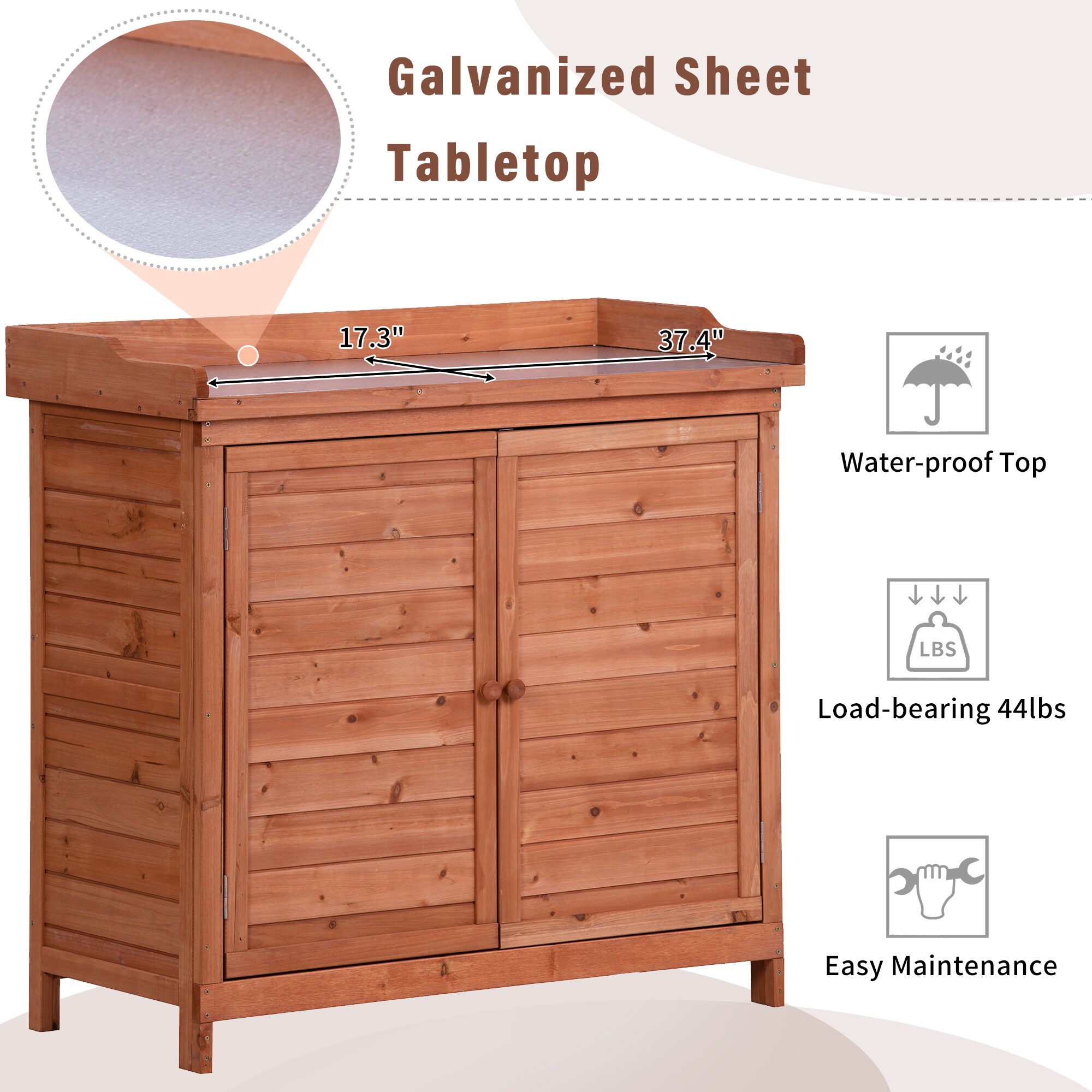 Kahomvis G243-QP717-18 Potting-Benches - View #4