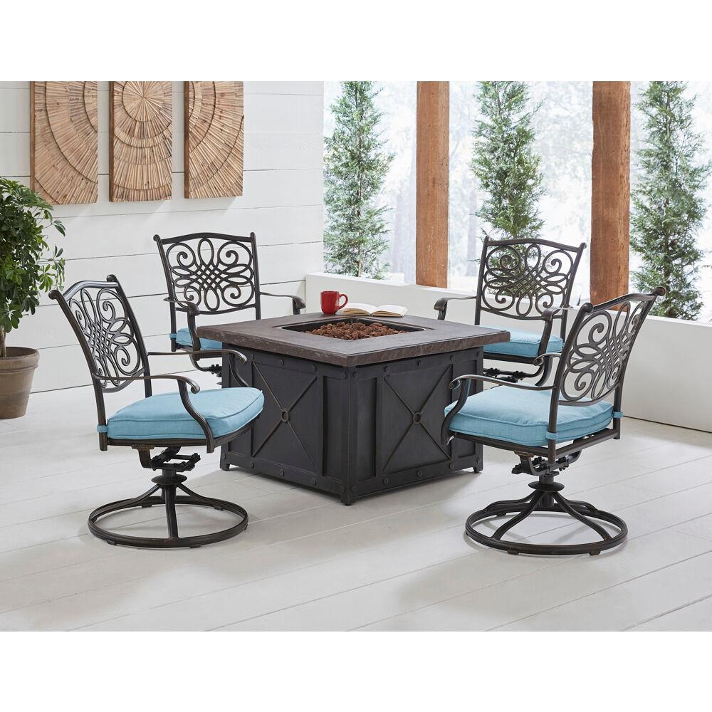 Hanover TRAD5PCDSW4FP-BLU Patio-Conversation-Sets - View #10