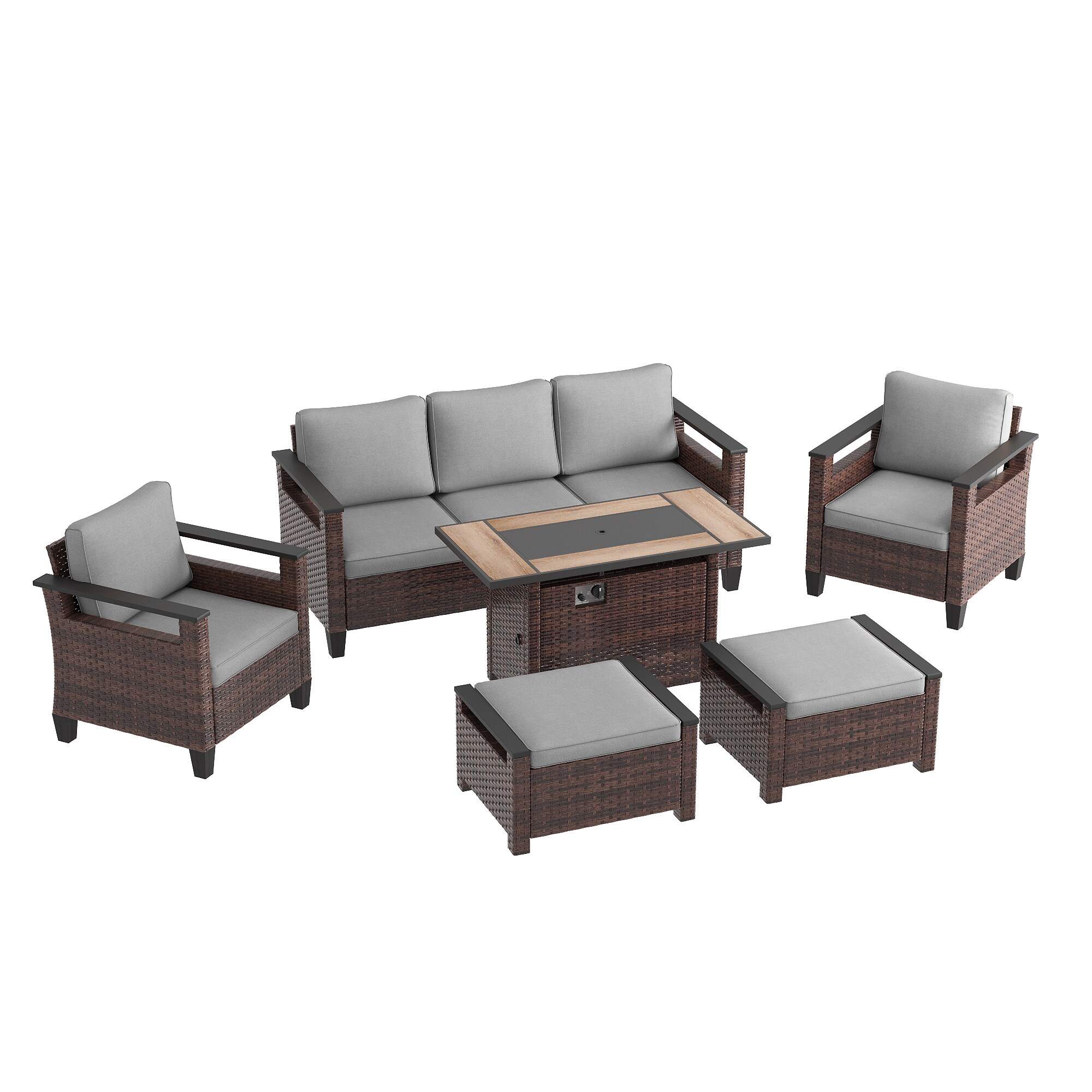 ACEGOSES LW-126BGY-T5 Patio-Conversation-Sets - View #7