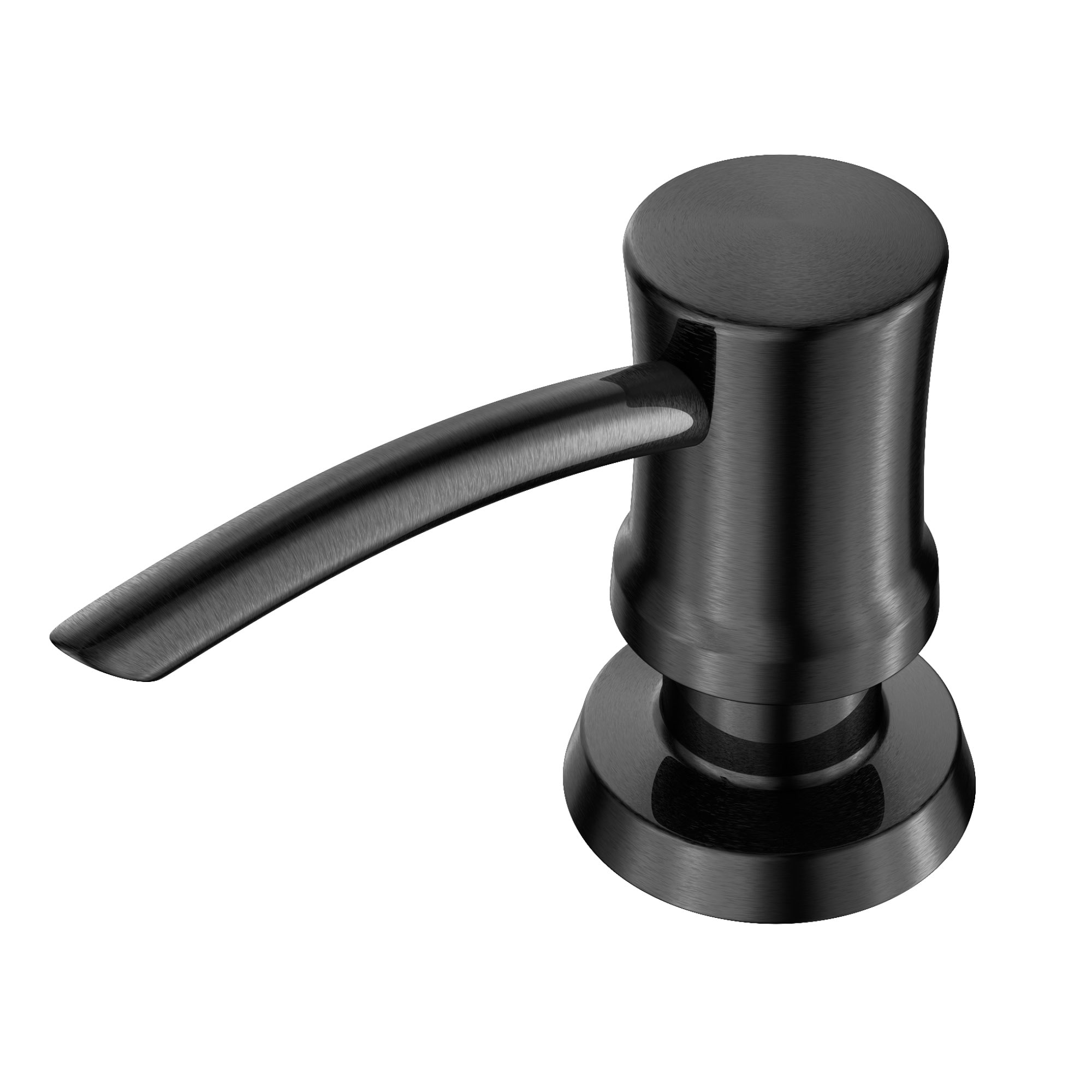 Kraus KSD-54SFSB Spot Free Black Stainless Steel 17-oz. Capacity Deck-mount Soap and Lotion Dispenser