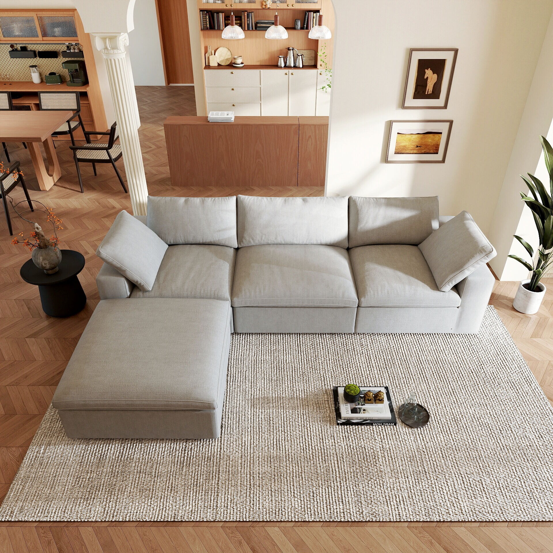 BuotiqHom DH-S3+1-121LG Sofas-Loveseats - View #2