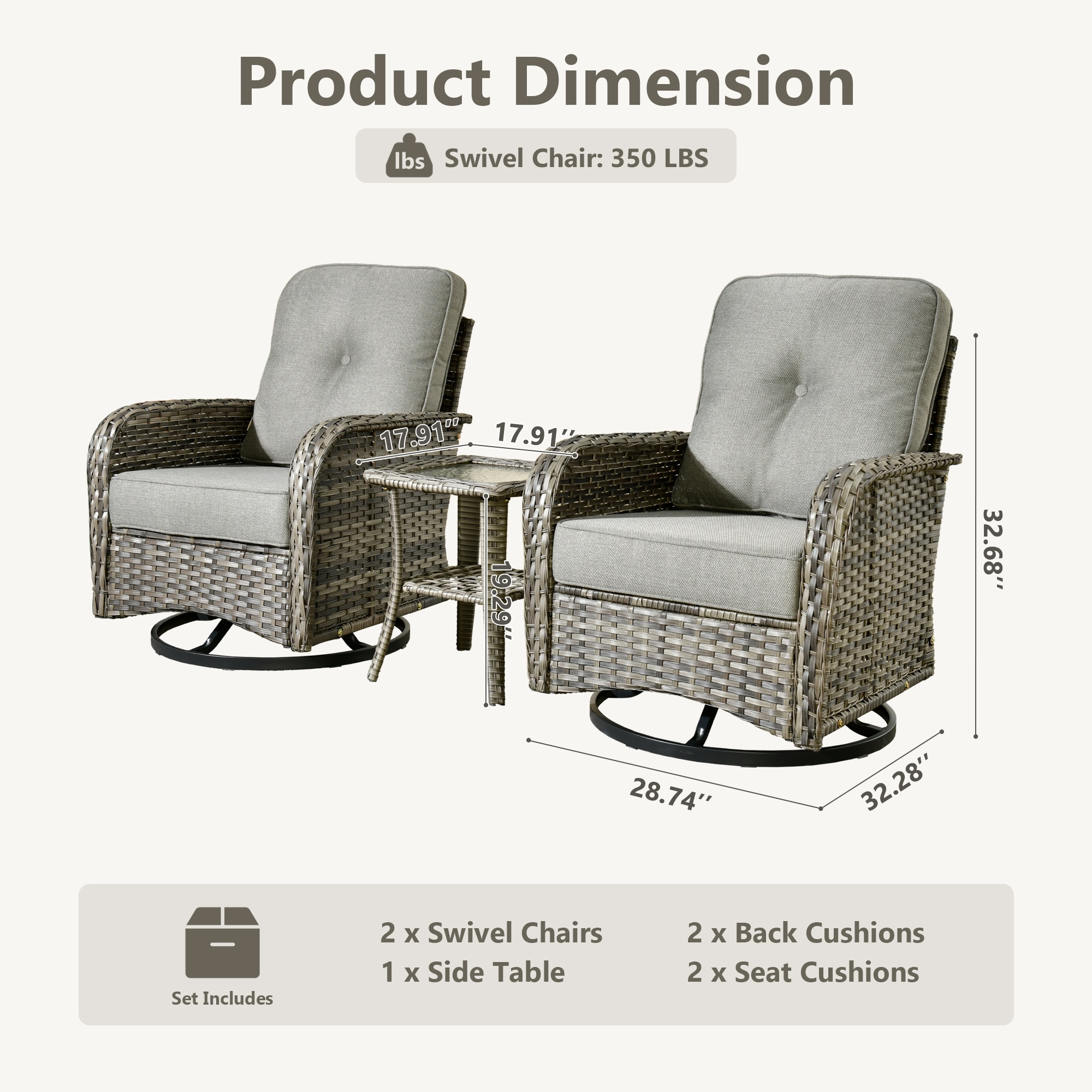 ALTRIGUS 6L-GNC200-3-AL Patio-Conversation-Sets - View #3