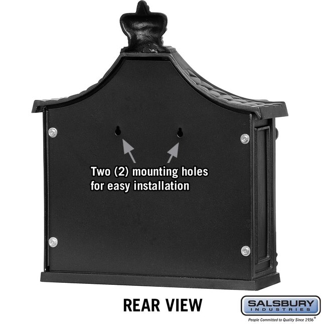 4400 Series Black Victorian Mailbox 4400 Series Black Victorian Mailbox