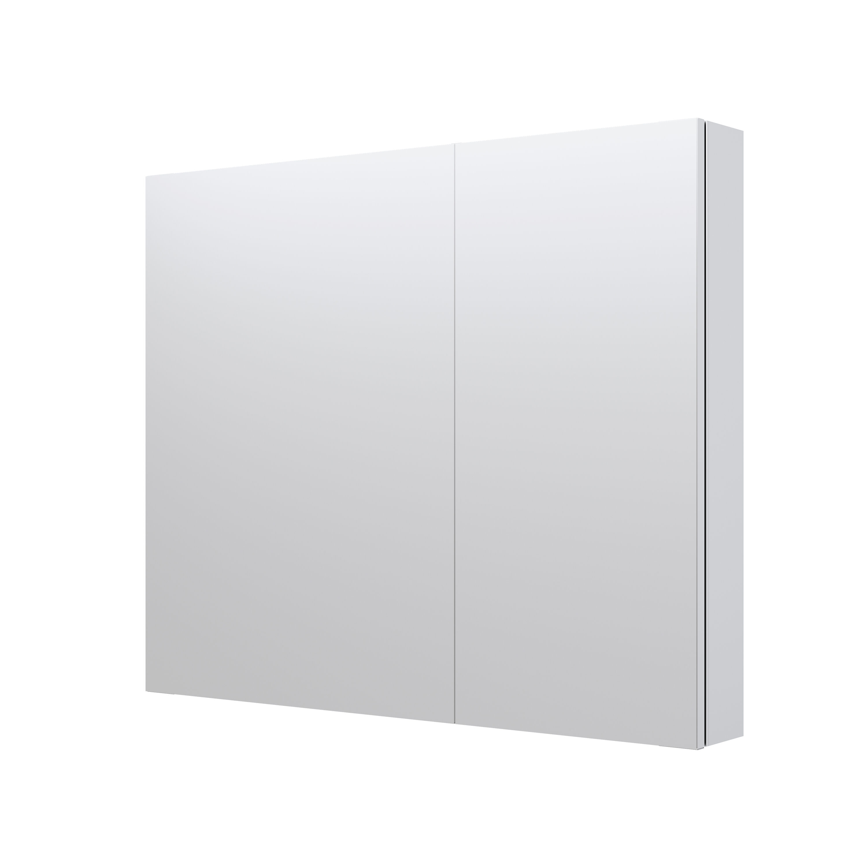 WELLFOR ROSA3630MC ROSA 36-in x 30-in Surface/Recessed Mount Aluminum Mirrored Rectangle Soft Close Medicine Cabinet