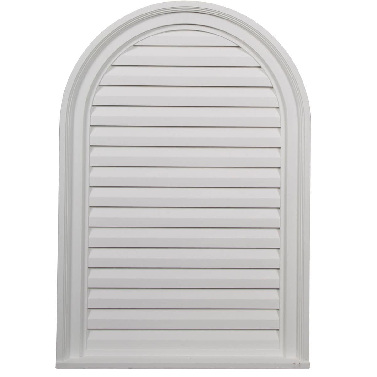 Ekena Millwork Cathedral 12-in x 36-in White Rectangle Urethane Gable ...