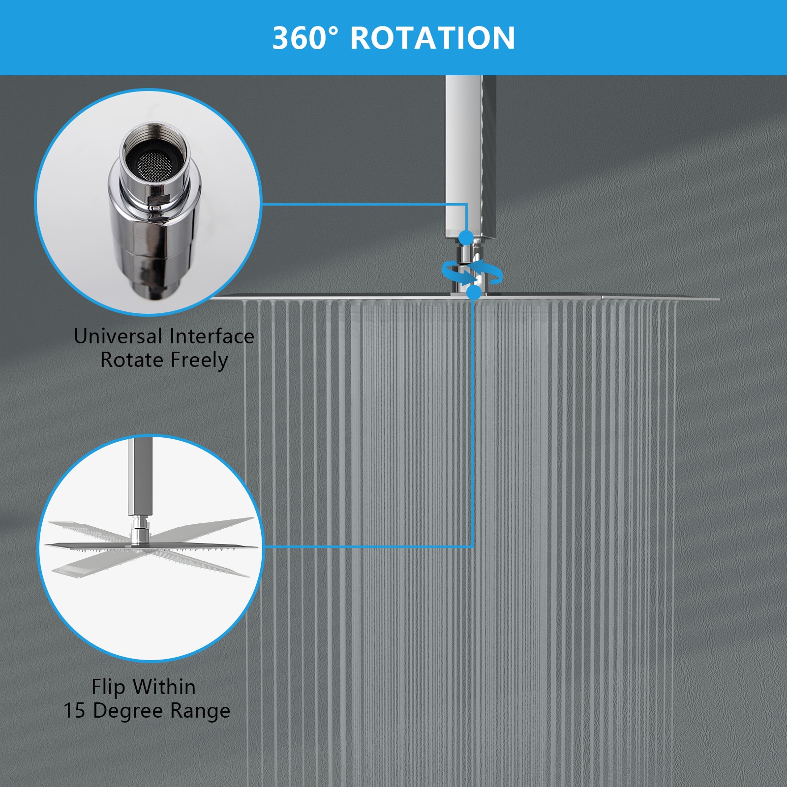 waterpar WPLO-SH453 Fixed-Showerhead - View #6
