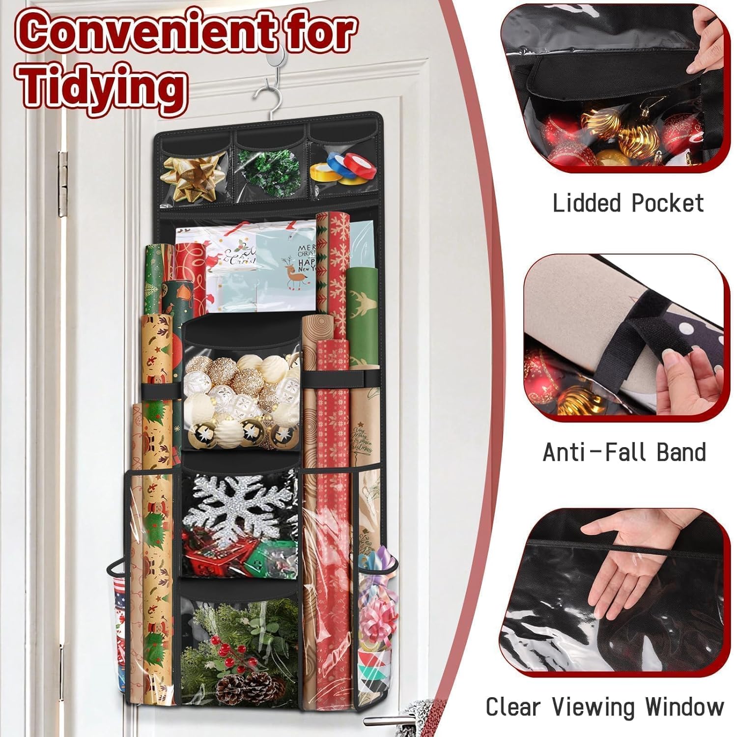 Fabspace B0FLTMM7BM Wrapping-Paper-Storage - View #4