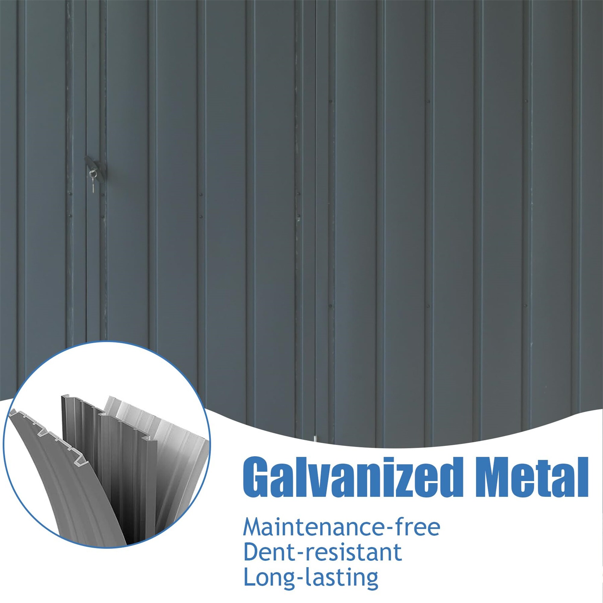 Maocao Hoom MZN711-261AAM Metal-Storage-Buildings-Sheds - View #7