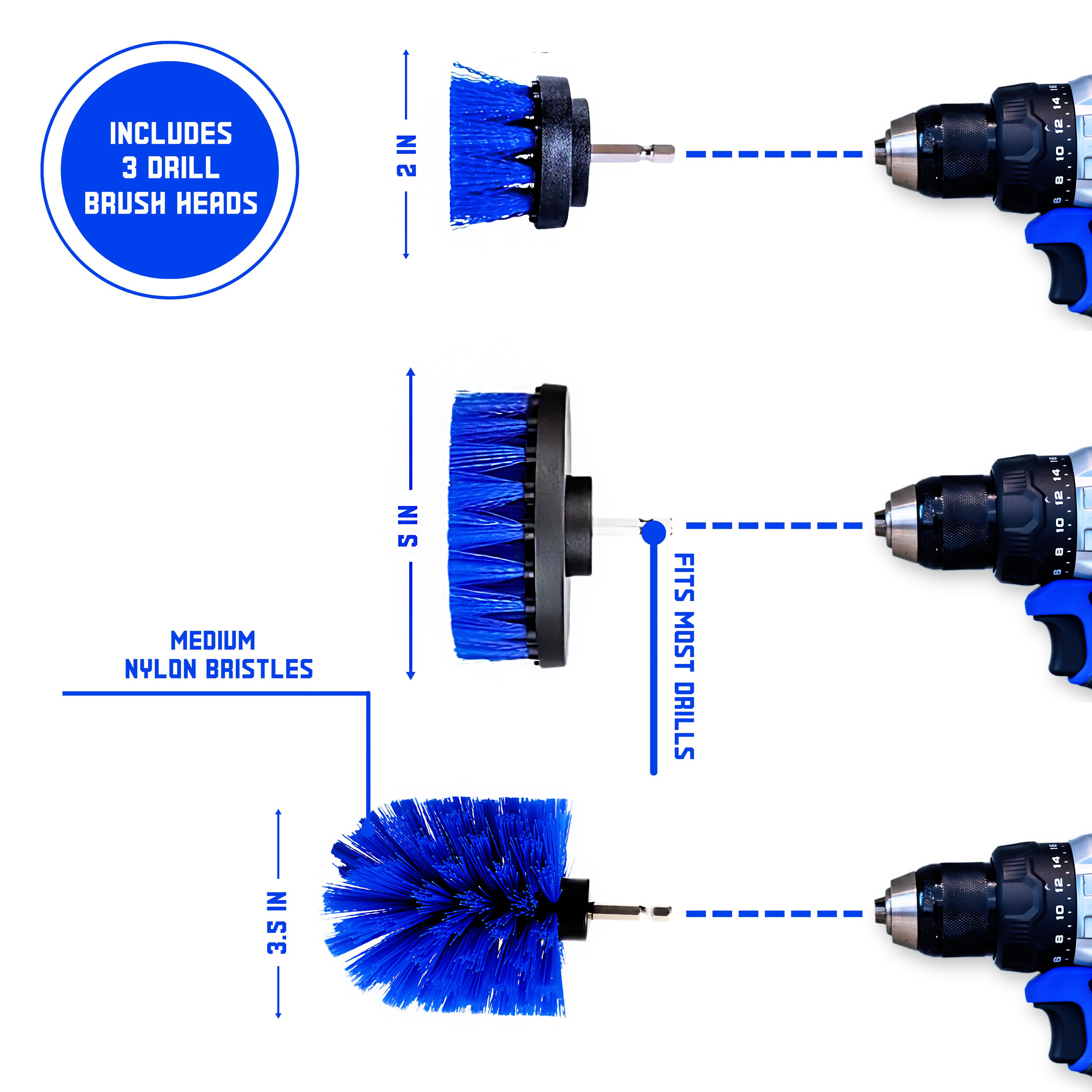 Diamond Shine DS3M Drill-Parts-Attachments - View #2