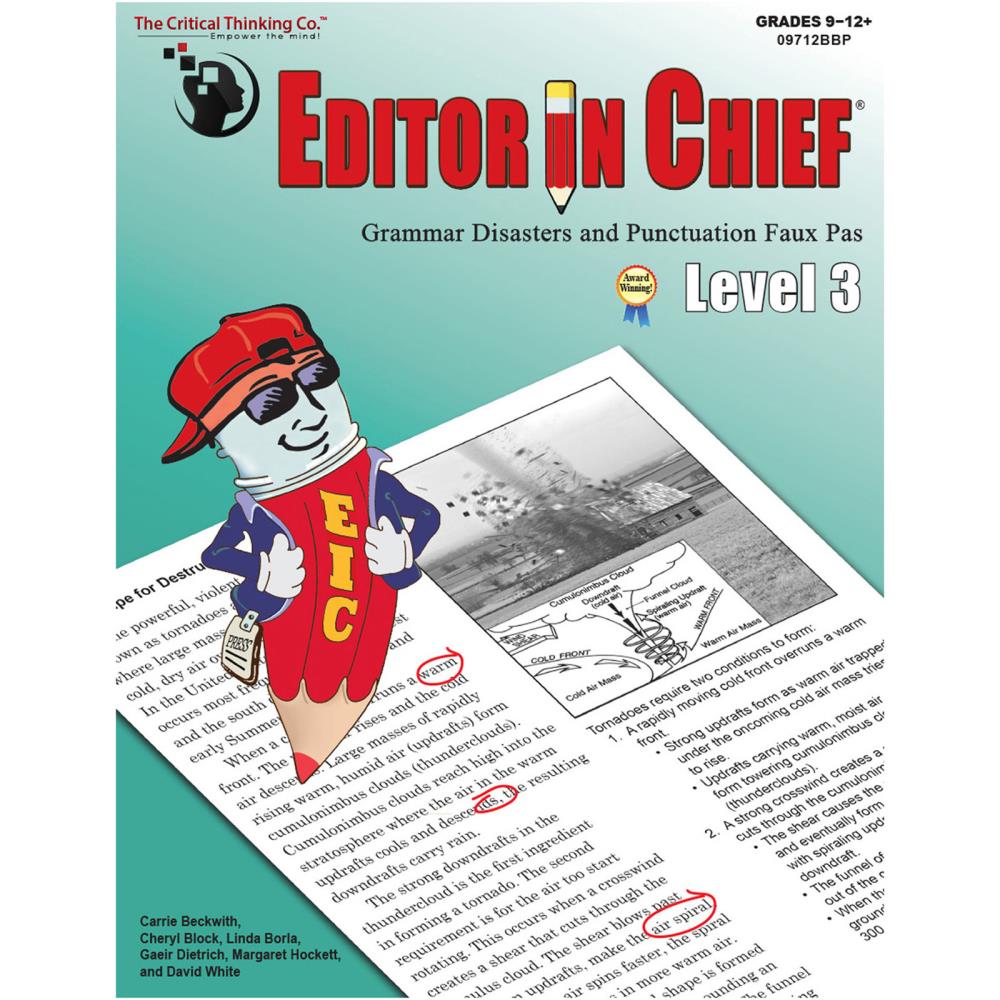 The Critical Thinking Co. CTB9712 Editor In Chief Level 3 Activity Book