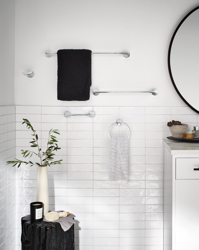Inspirations by Moen Chrome Bath Bathroom Hook Double Robe Wall