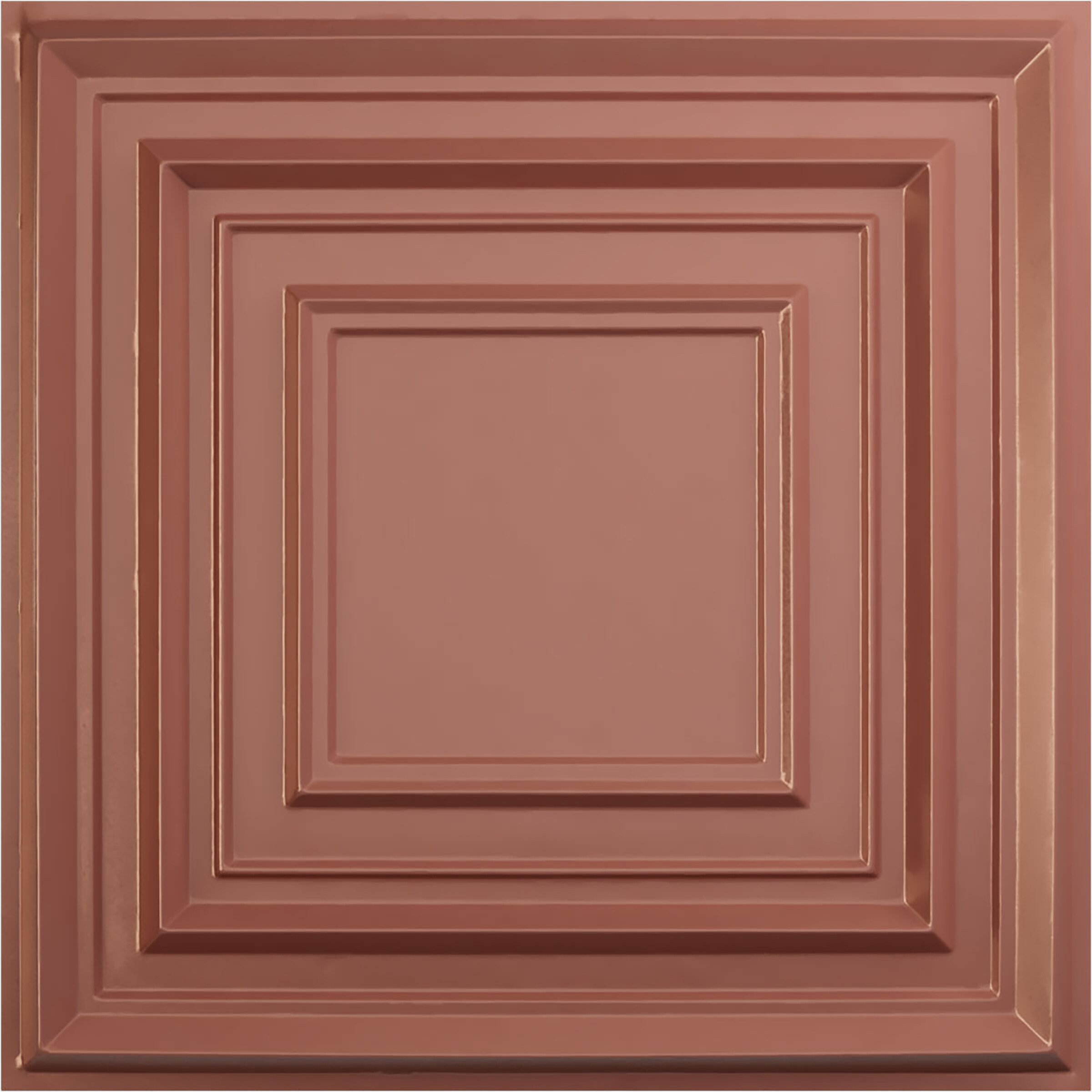 Ekena Millwork WP20X20MXFCP 19-5/8-in x 19-5/8-in Embossed Paintable/Stainable Pink PVC Wall Panel (