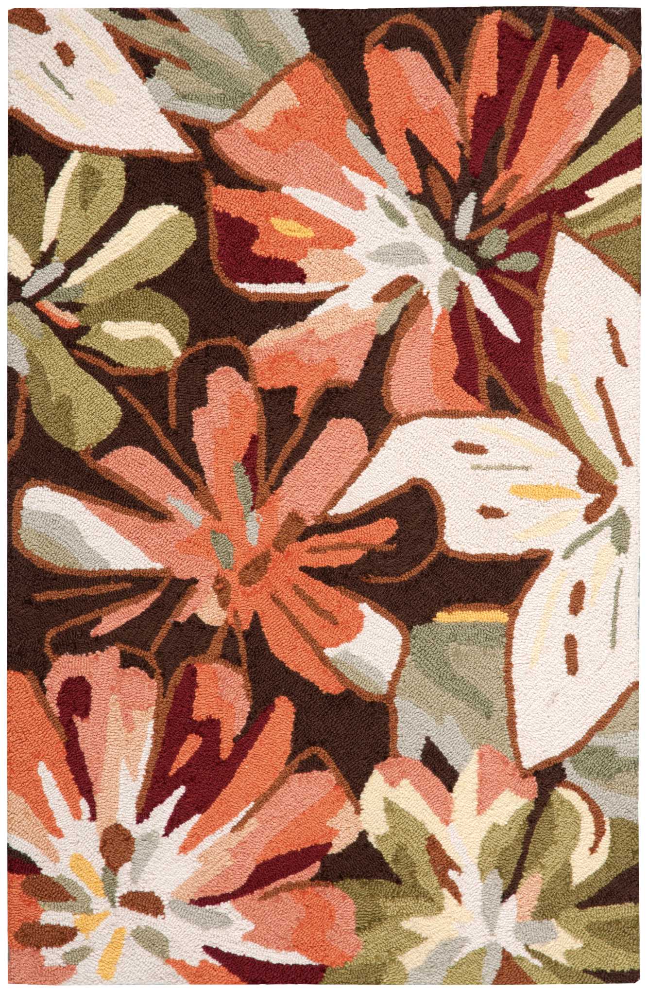 Nourison 05580 Fantasy 3 x 4 (ft) Braided Polyester Multicolor Rectangular Indoor Abstract Area rug
