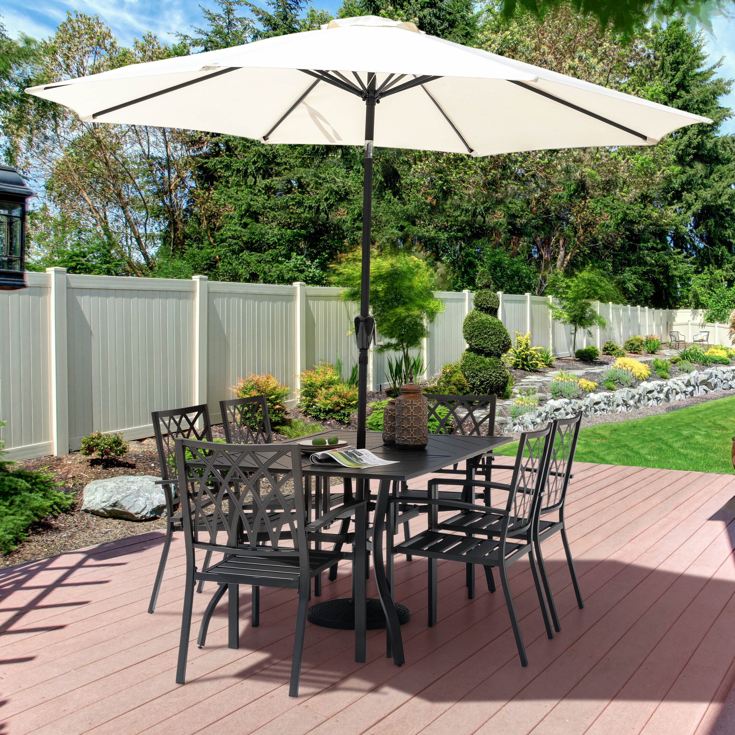 Nuu Garden SD152-T352BK Patio-Dining-Sets - View #13