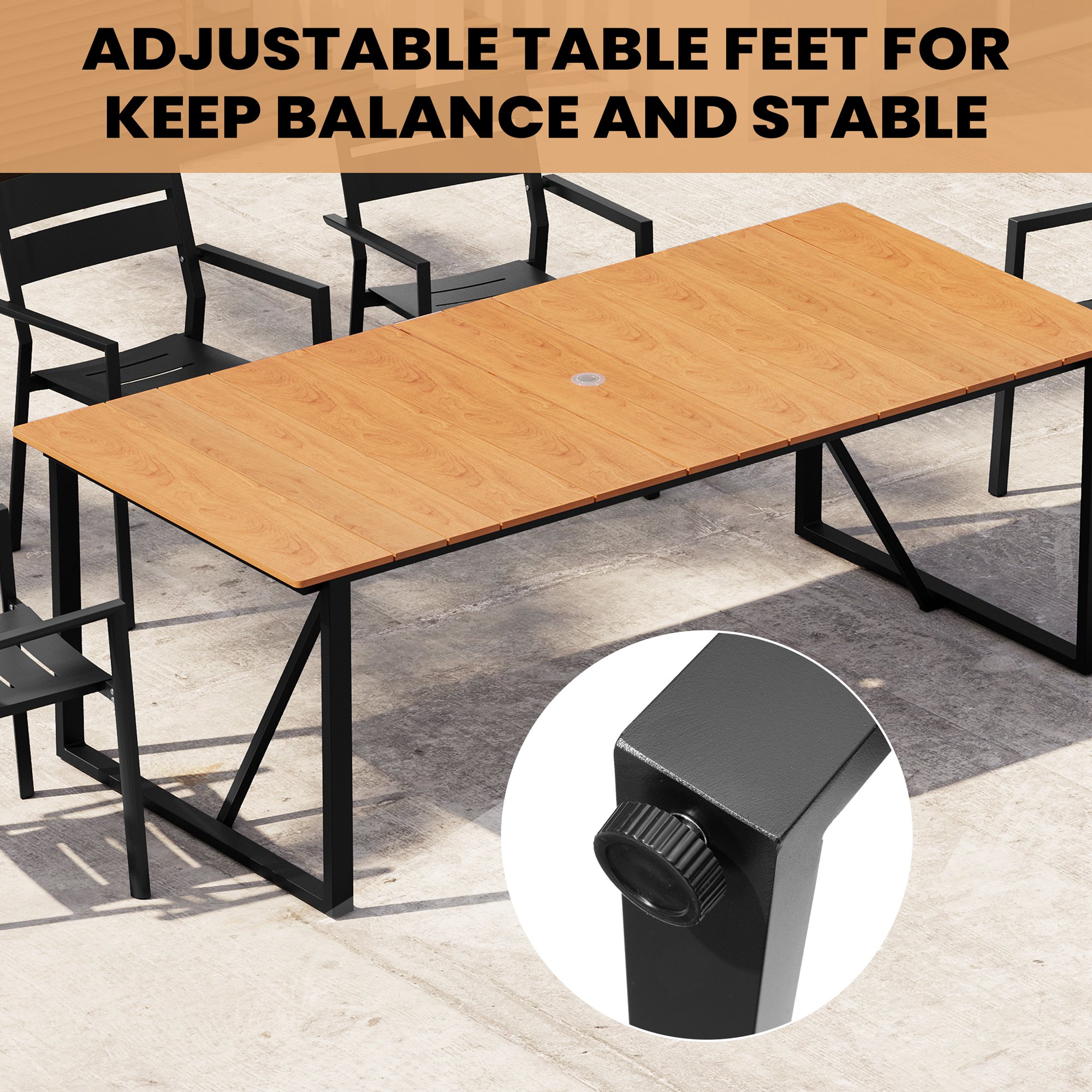 Crestlive Products CL-TB047BRN210 Patio-Tables - View #8