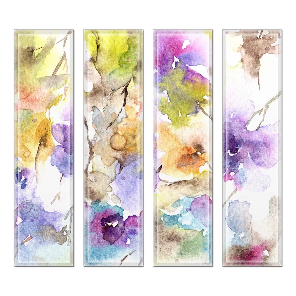 Instant Mosaic 6980102 Upscale Designs 32-Pack Multicolor 3-in x 12-in Glossy Glass Random Wall Tile
