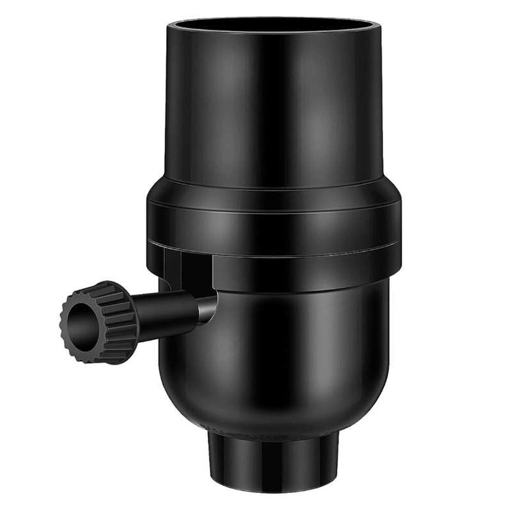 AOIZGMY  3 Way Lamp Socket Replacement E26 Screw Base with On Off Switch and Shade Rings High Temp Phenolic Shell for Table Lamps Floor Lamps