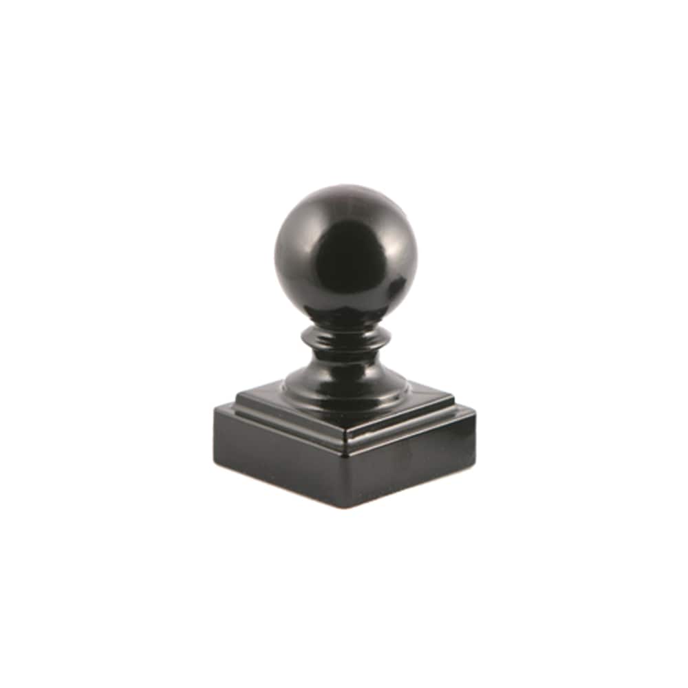 Linic 4 x White Round Sphere Fence Top Finial 4" ROUND Fence Cap UK Mde GT0021 