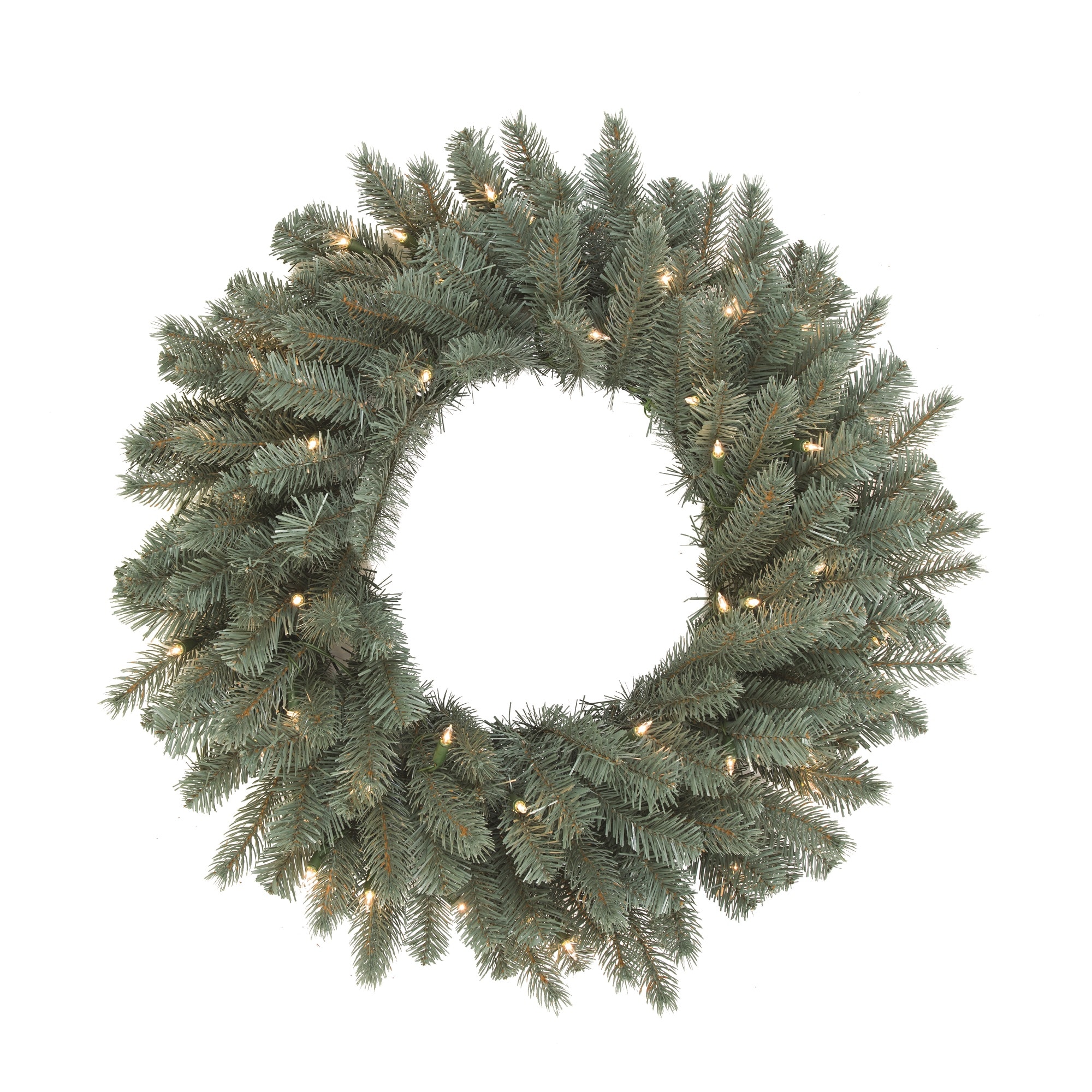 Vickerman A164826LED 24-in Pre-lit Indoor Green Spruce Artificial Christmas Wreath