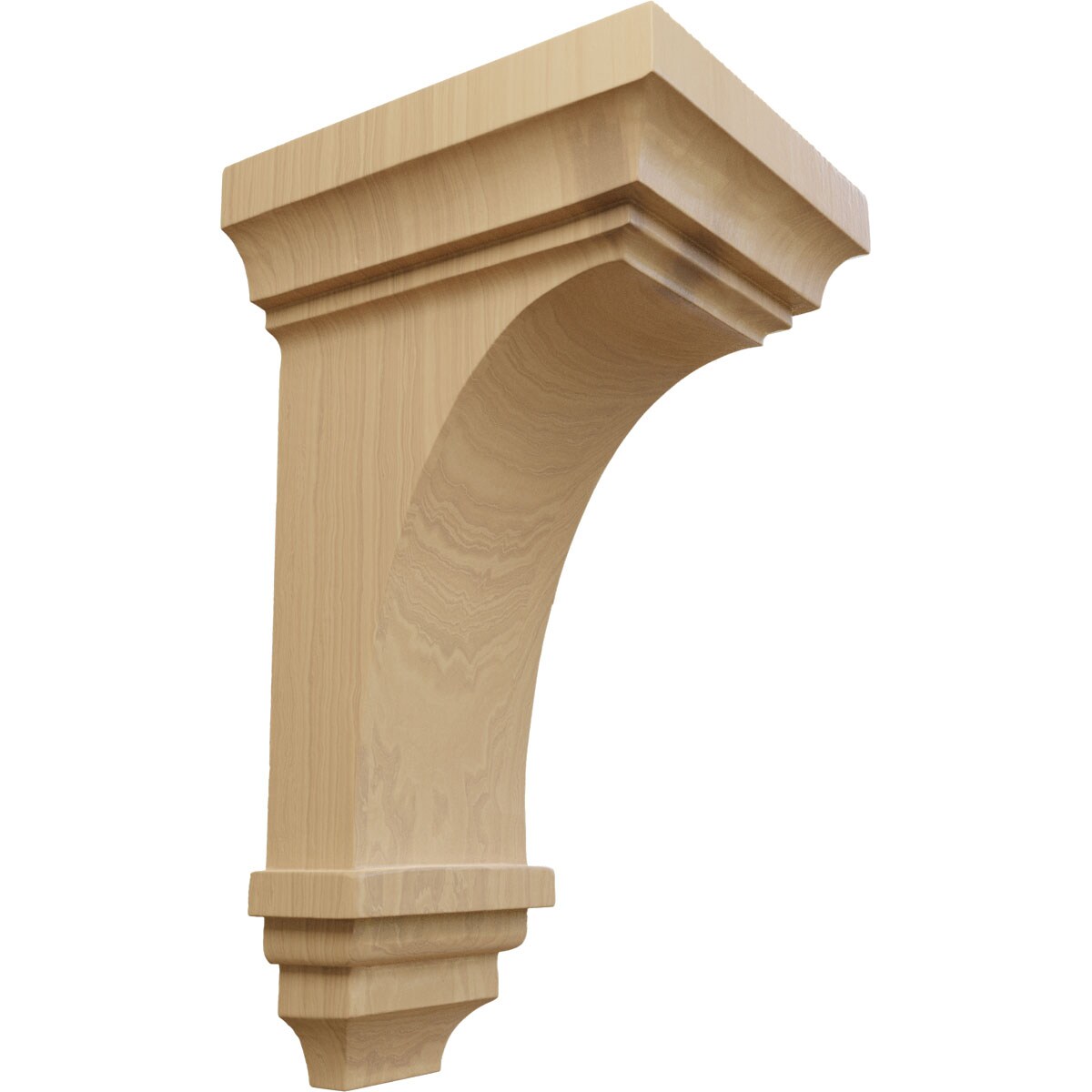 Large Cherry Wood Jefferson Corbel 12" x 6" x 6.75"