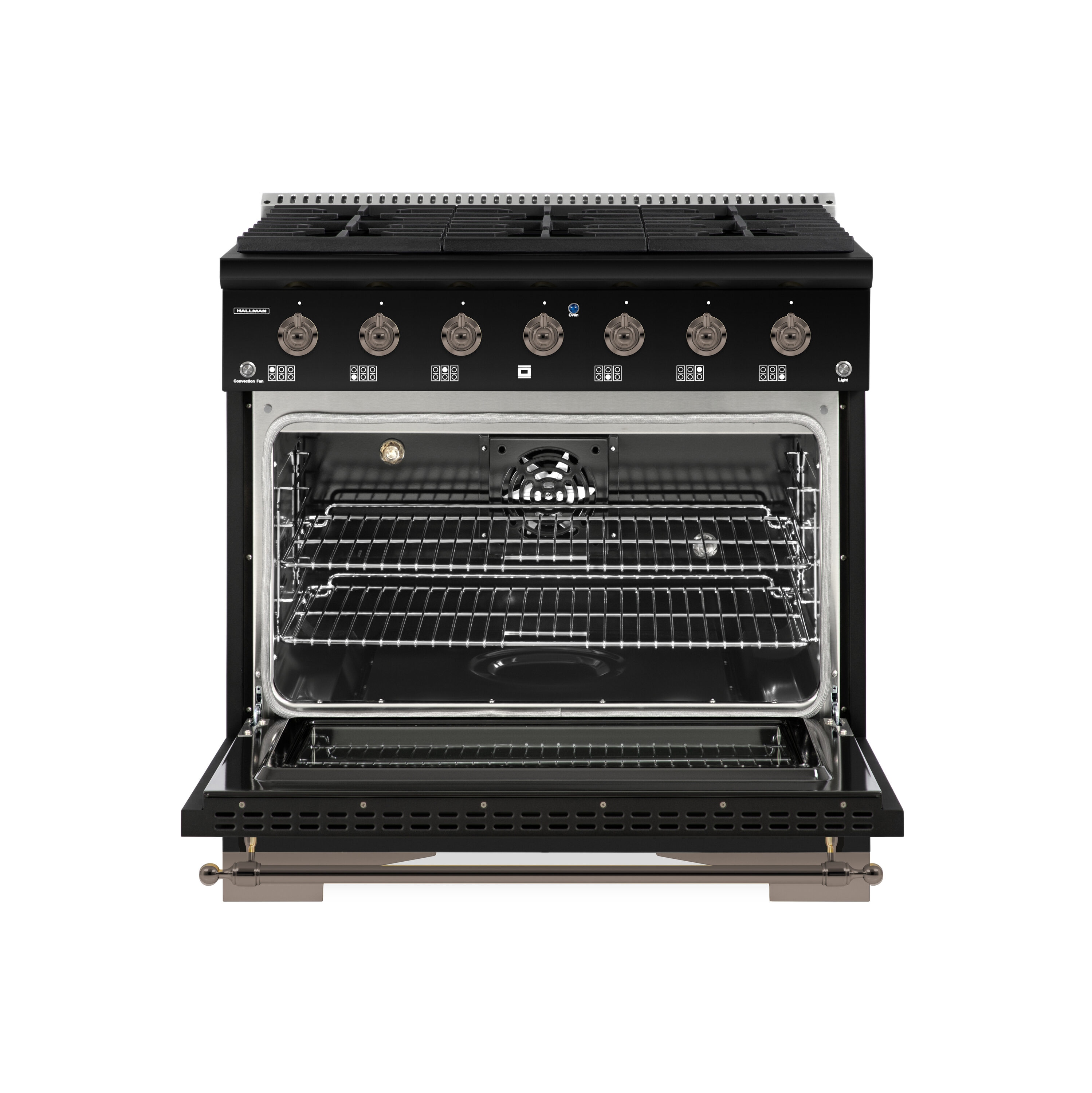 Hallman HCLRDF36BZMG Dual-Fuel-Ranges - View #4