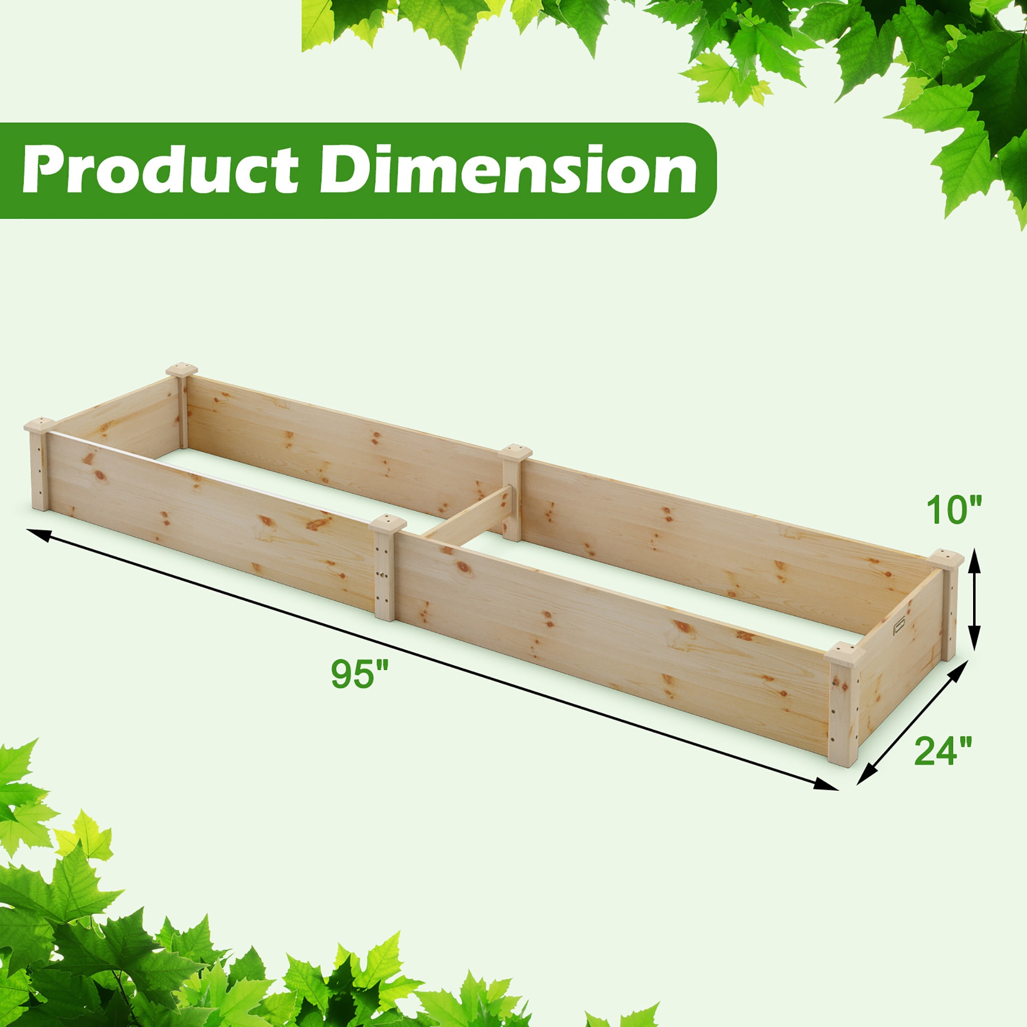 Costway LWS00554 Raised-Garden-Beds - View #2