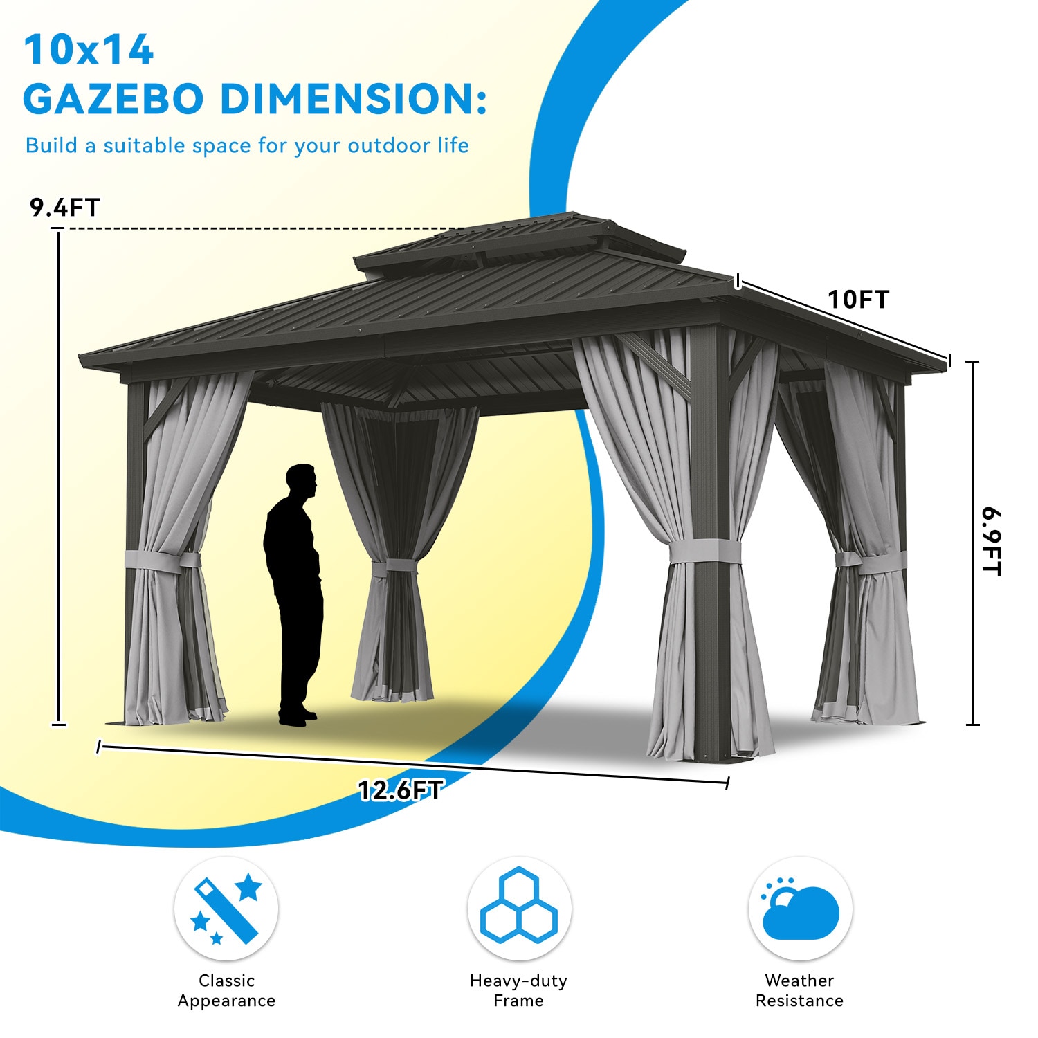 Bapipro BPIG03G54 Wood-Resin-Gazebos - View #4