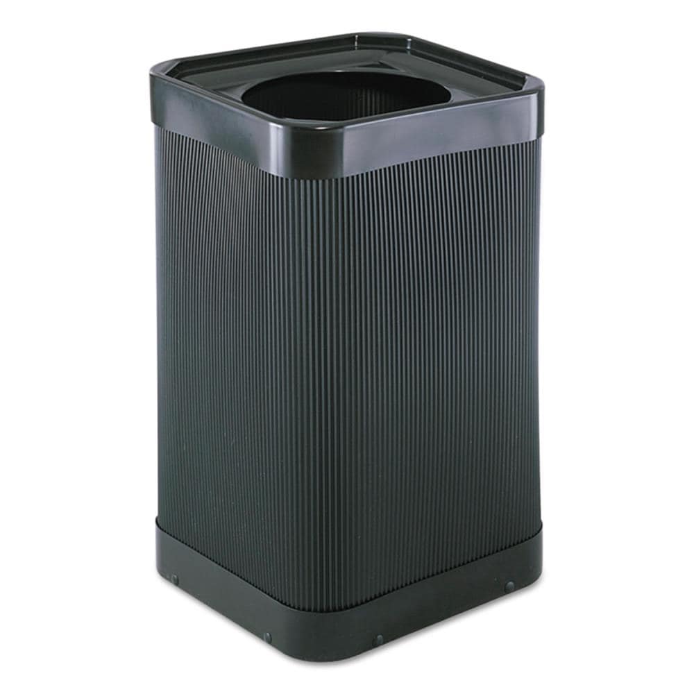 Safco 4-Gallons Black Plastic Touchless Kitchen Trash Can with Lid Indoor  in the Trash Cans department at