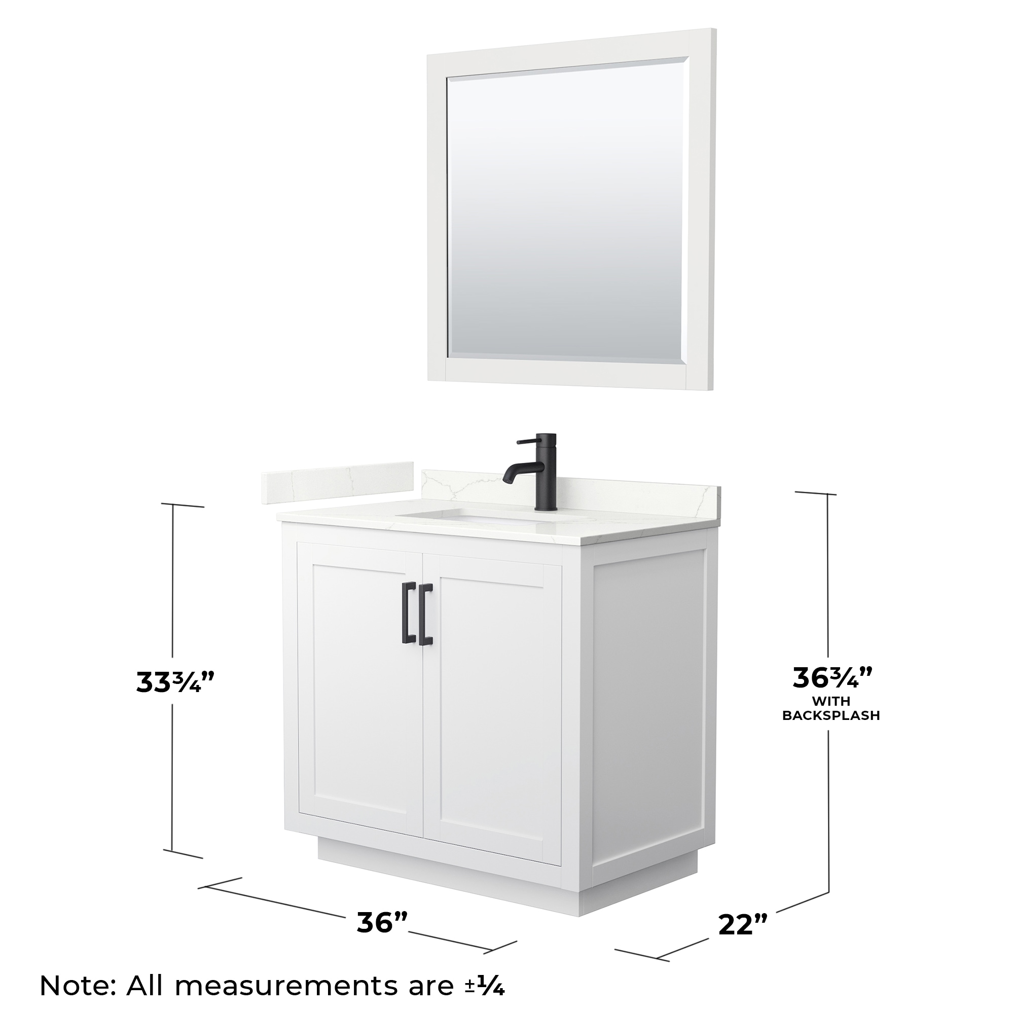 Wyndham Collection WCF292936SWBGTUNSM34 Bath-Vanity-Combo - View #6