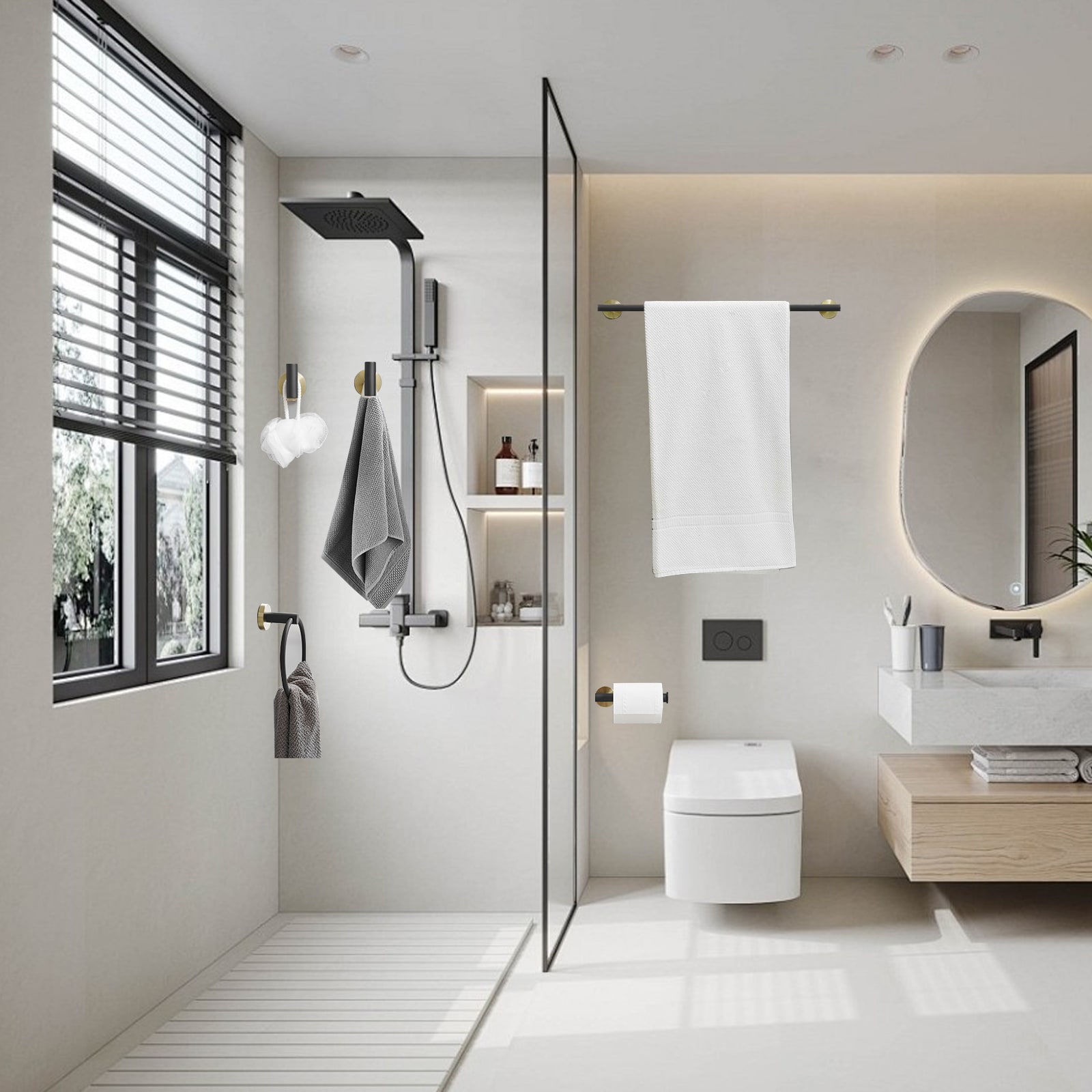 BWE A-91020-GB Decorative-Bath-Hardware-Kits - View #2