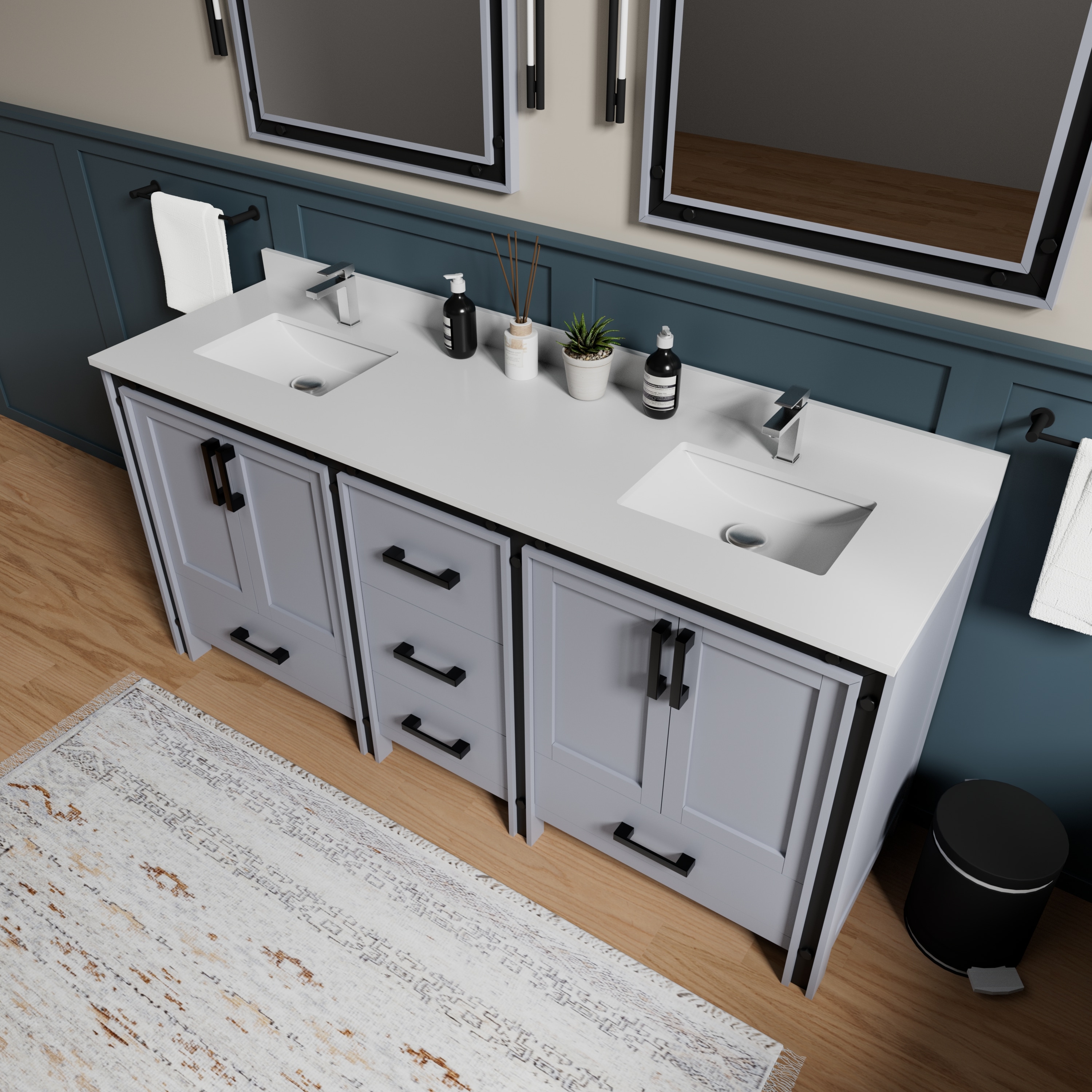 Lexora LVZV72DB211 Bath-Vanity-Combo - View #3