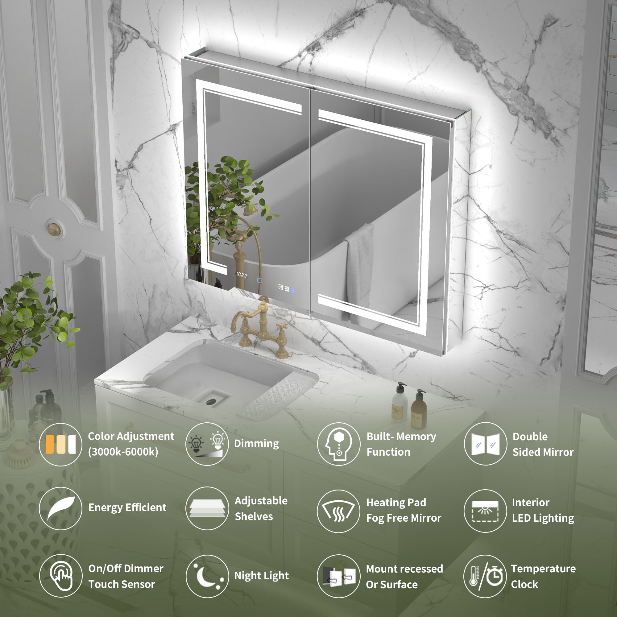 ExBrite MC4032V10DX Bathroom-Medicine-Cabinets - View #14